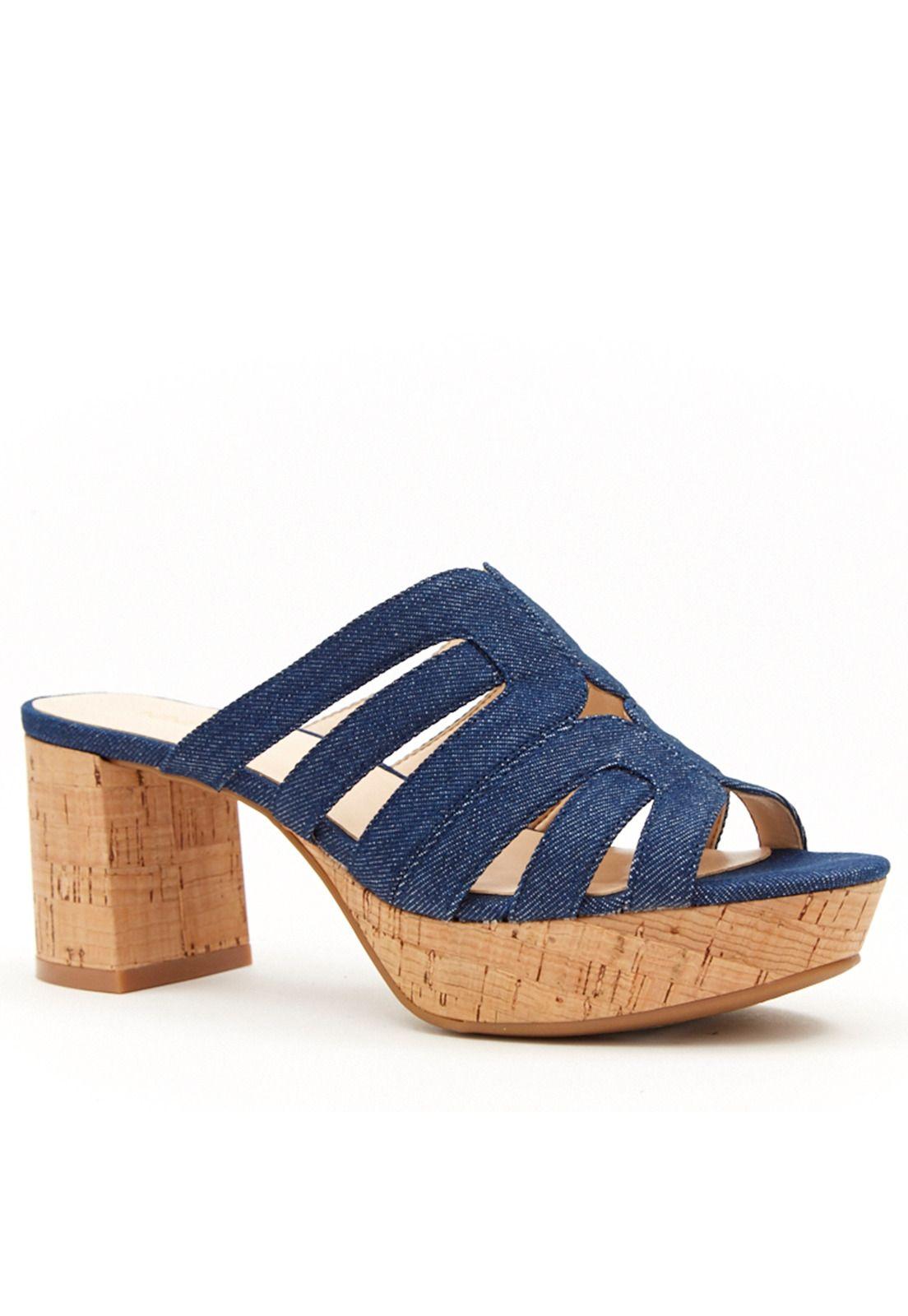 Sandalia Copula Azul Mujer-0