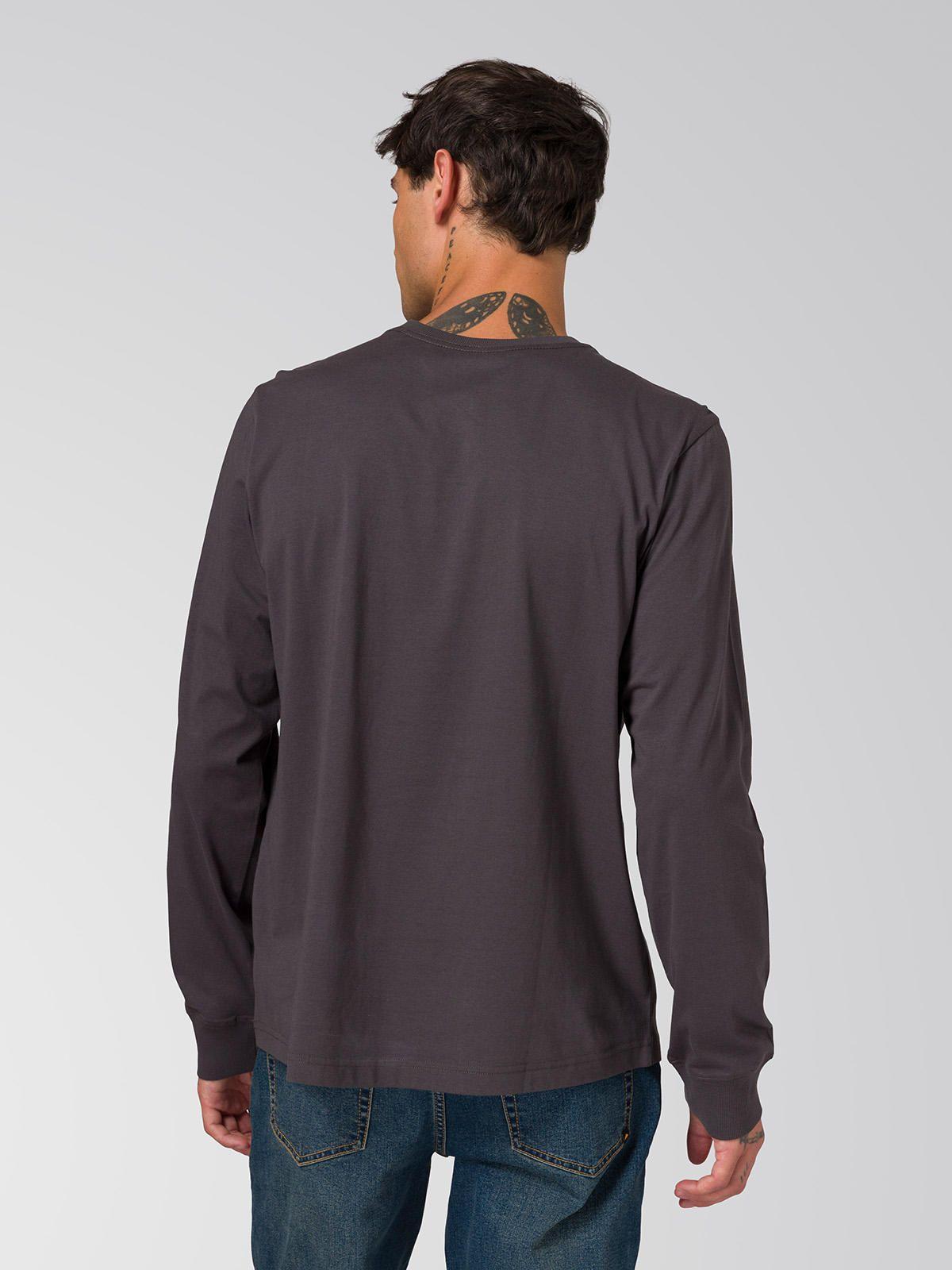 Polera Manga Larga Hombre Patch Negro-5