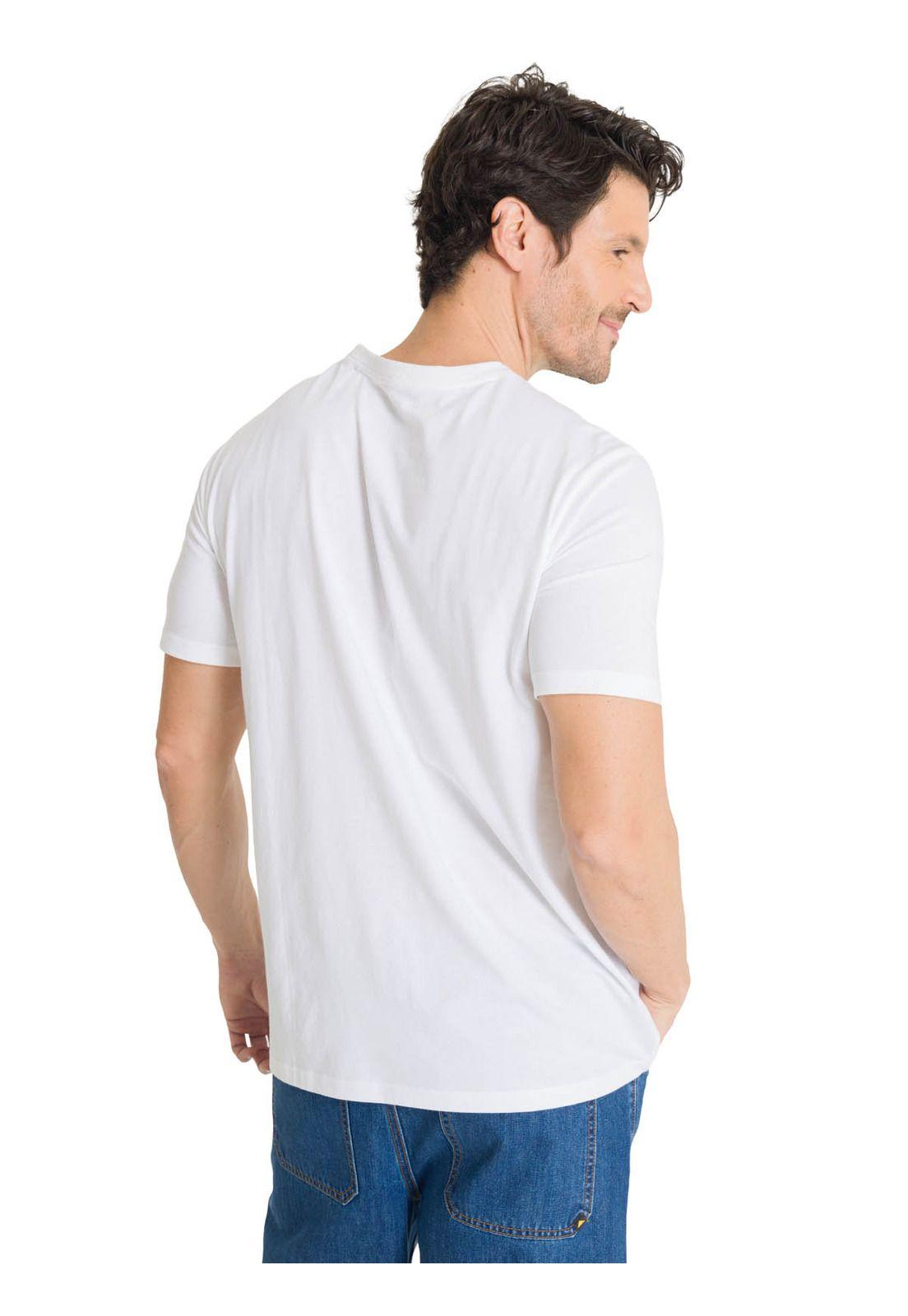 Polera Manga Corta Hombre Everyday Workwear Blanco-3