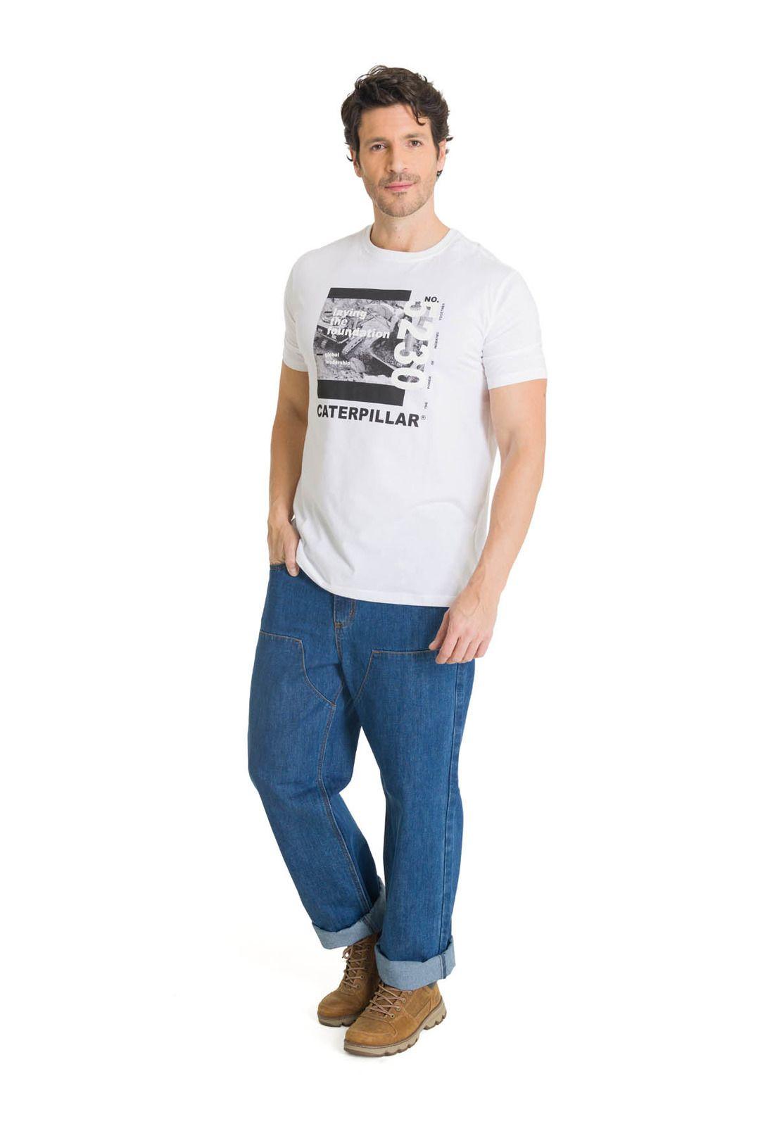 Polera Manga Corta Hombre Everyday Workwear Blanco-5