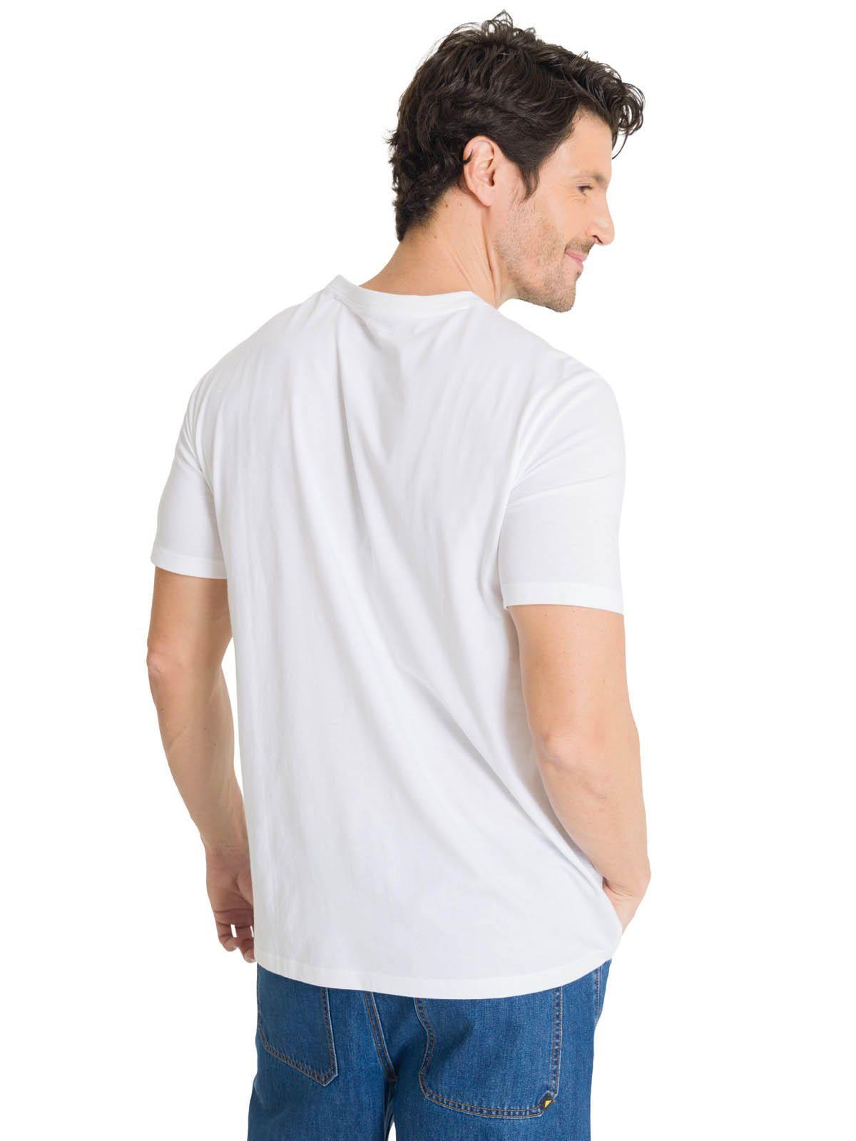 Polera Manga Corta Hombre Everyday Workwear Blanco-3