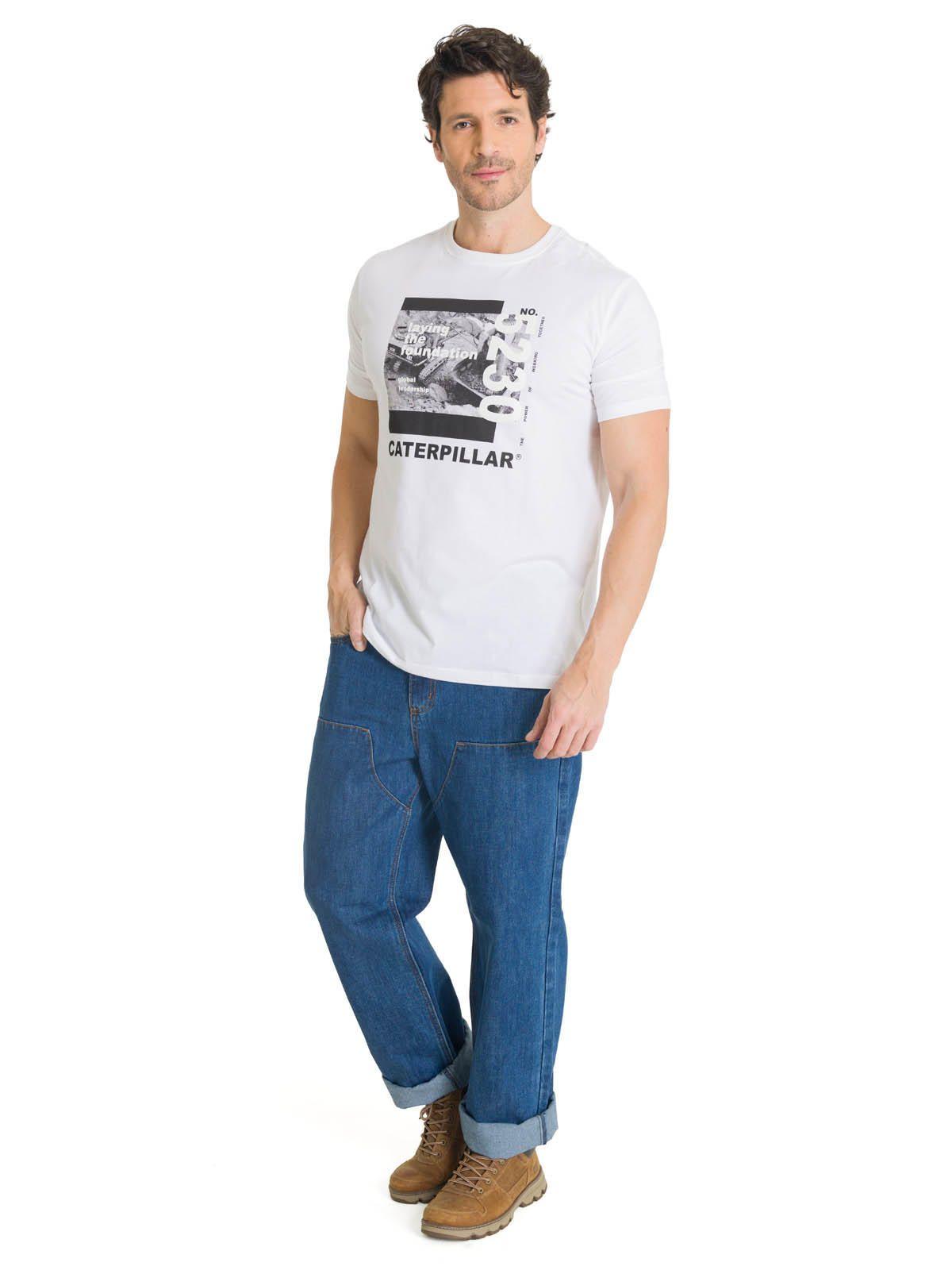 Polera Manga Corta Hombre Everyday Workwear Blanco-5