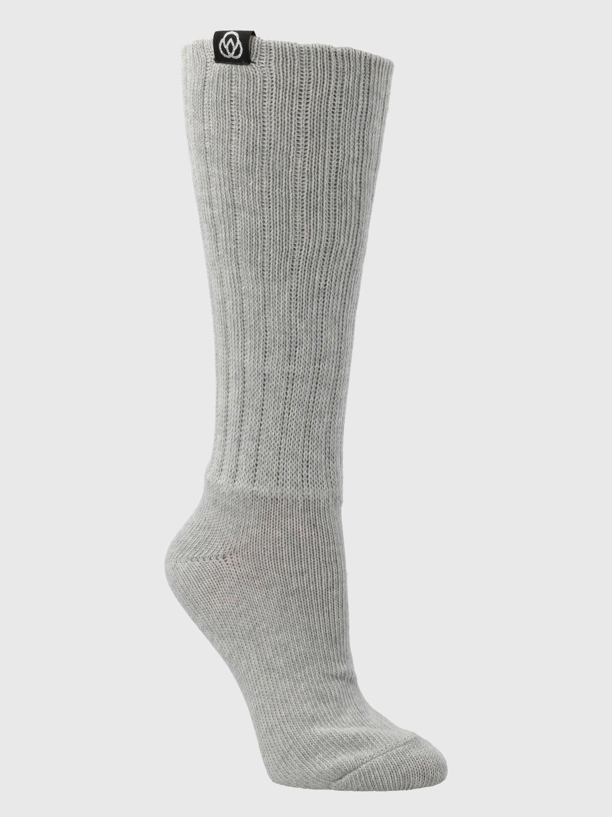 Calcetin Scrunch Gris Claro-1