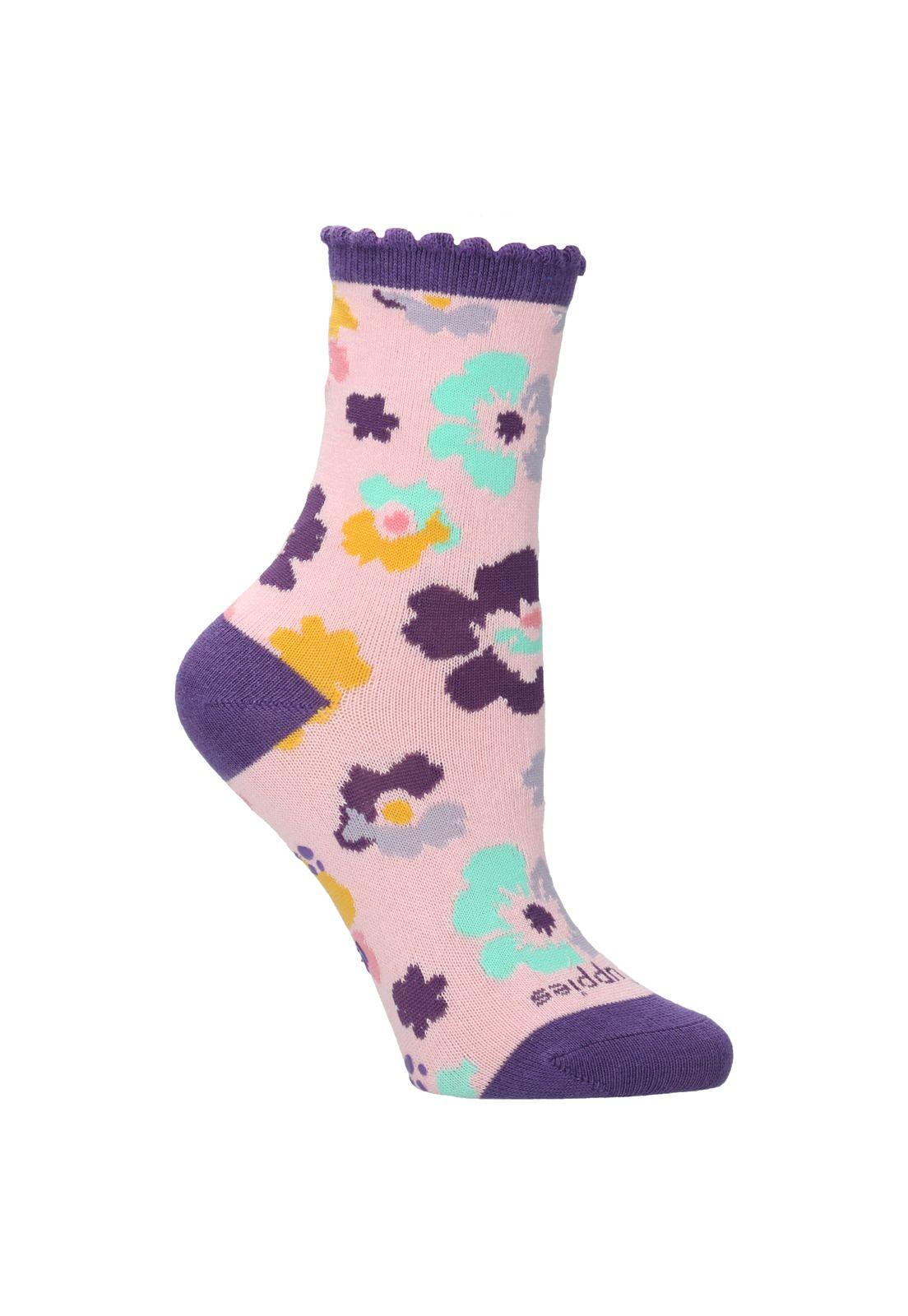 Calcetín St Flowers Rosado Niña-0