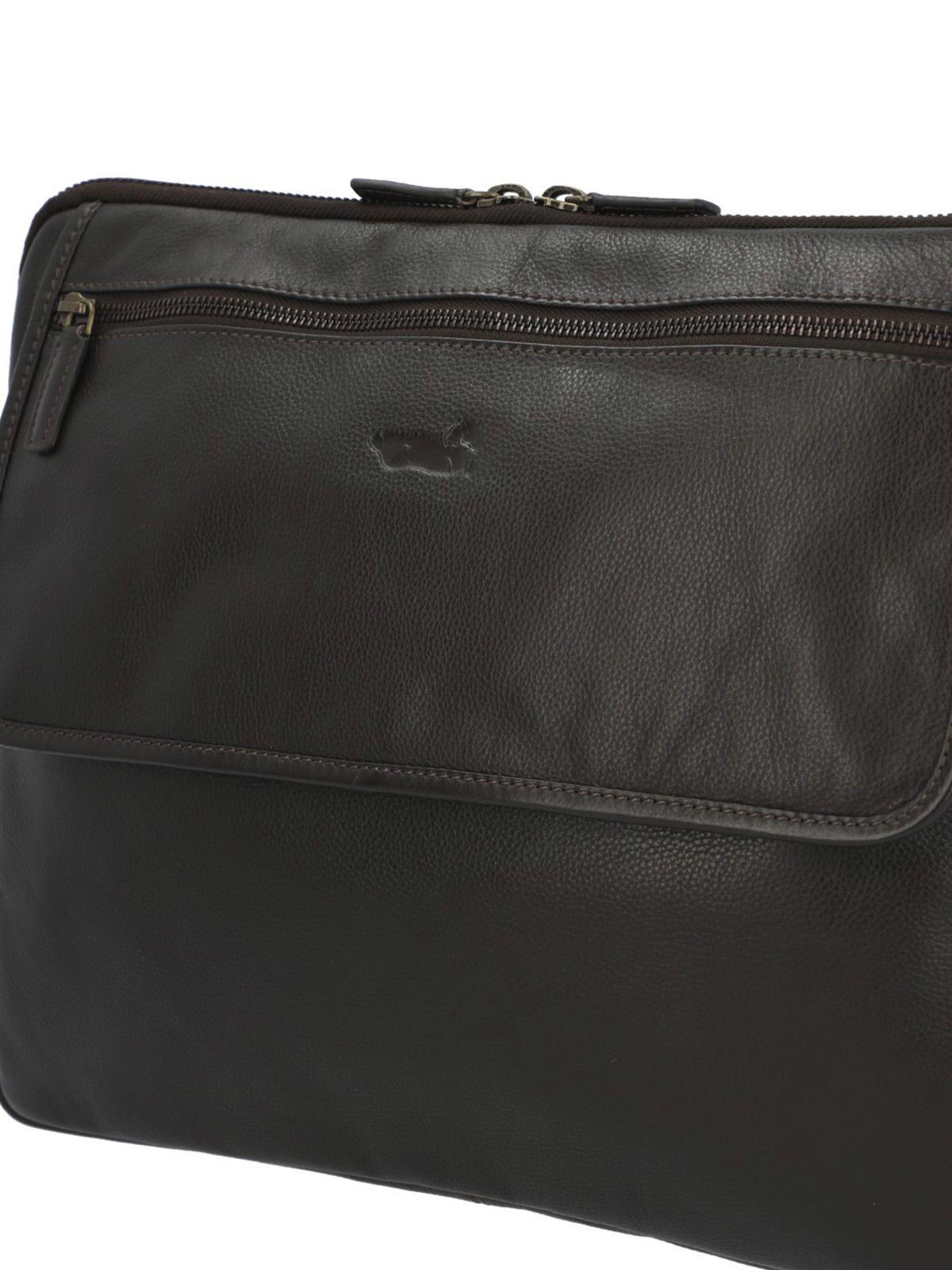 Maletín Cuero Hombre Np Scott Bag Café-1