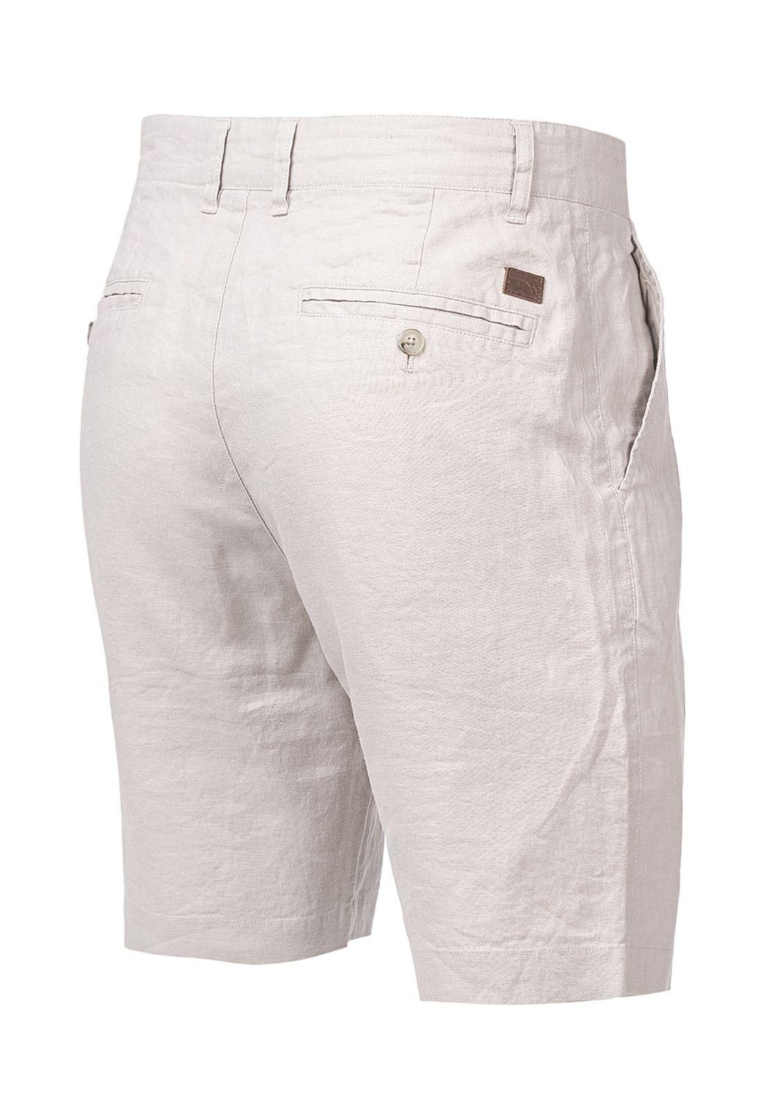 Short Lino Orgánico Linen Beige Hombre-1