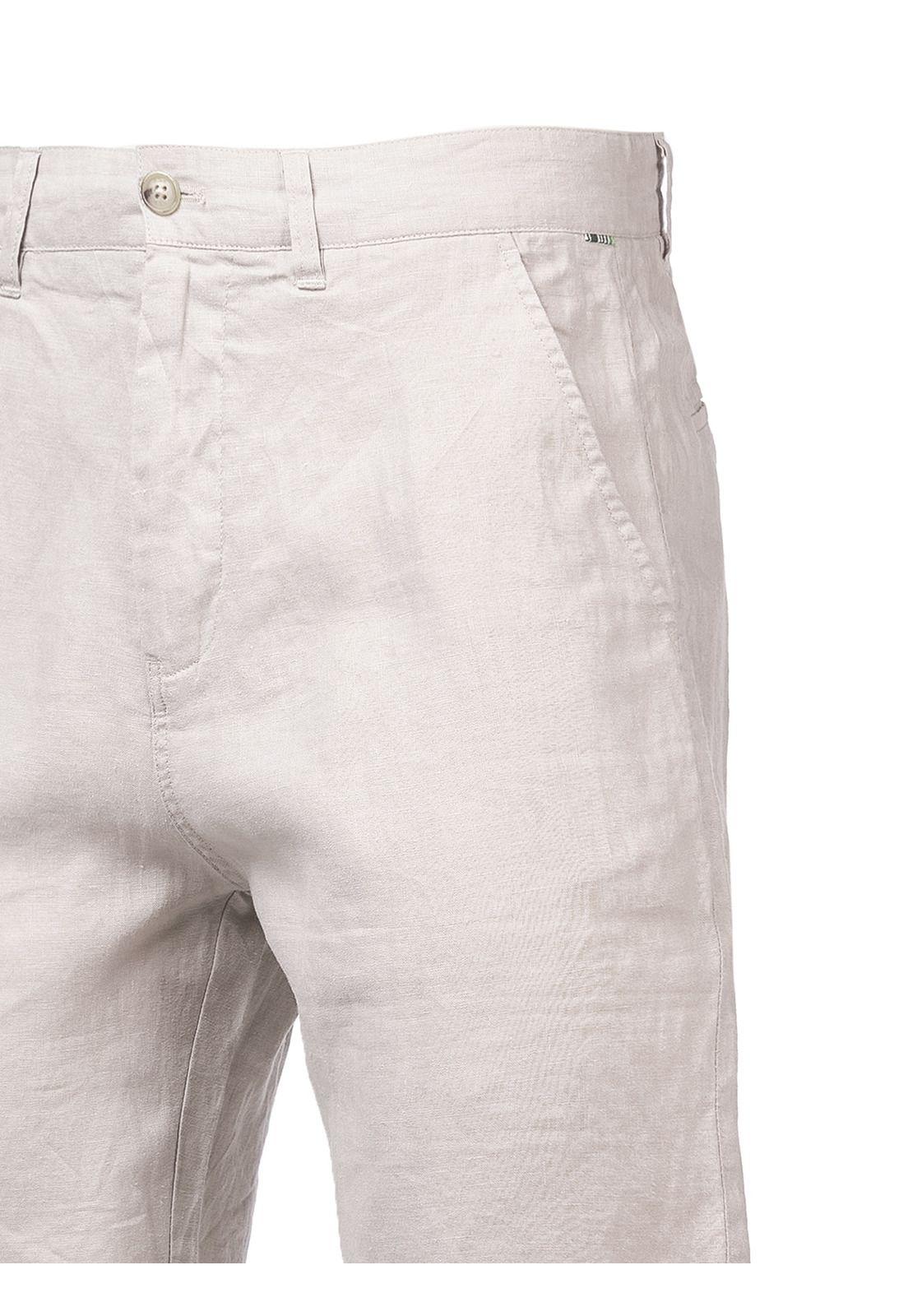 Short Lino Orgánico Linen Beige Hombre-3