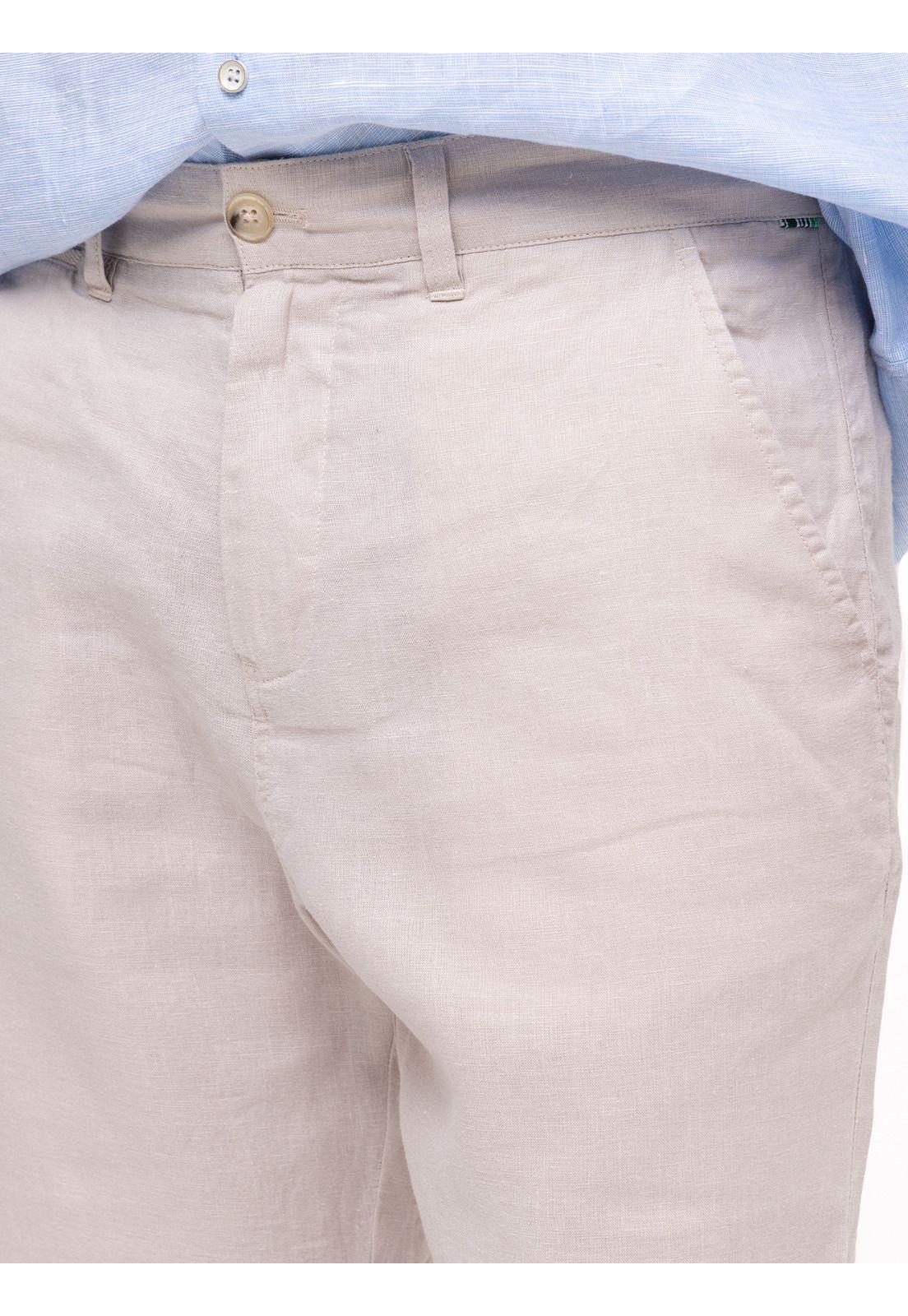 Short Lino Orgánico Linen Beige Hombre-4
