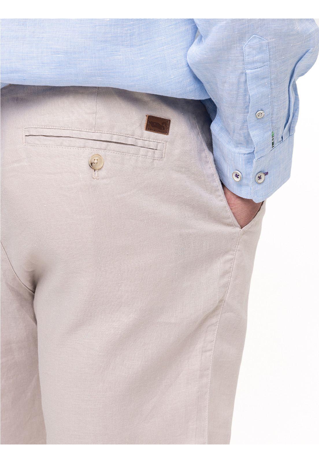 Short Lino Orgánico Linen Beige Hombre-5