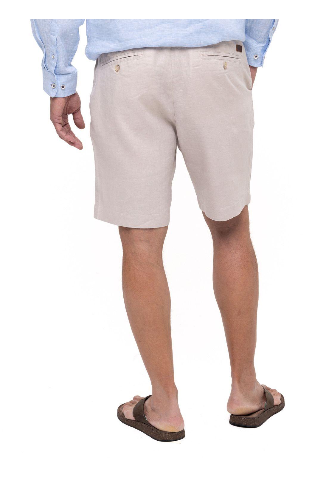 Short Lino Orgánico Linen Beige Hombre-7