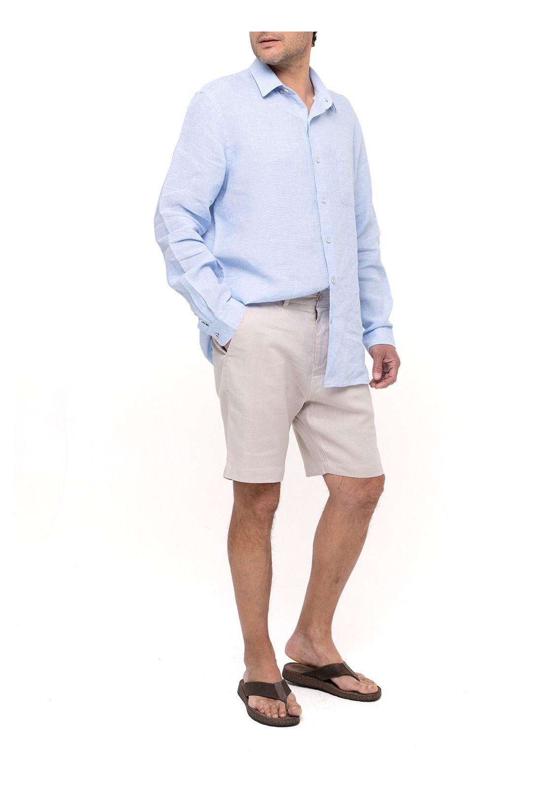 Short Lino Orgánico Linen Beige Hombre-8