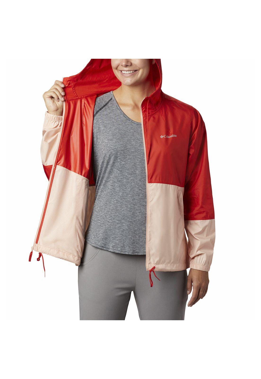 Cortaviento Mujer Flash Windbreaker Naranjo-3