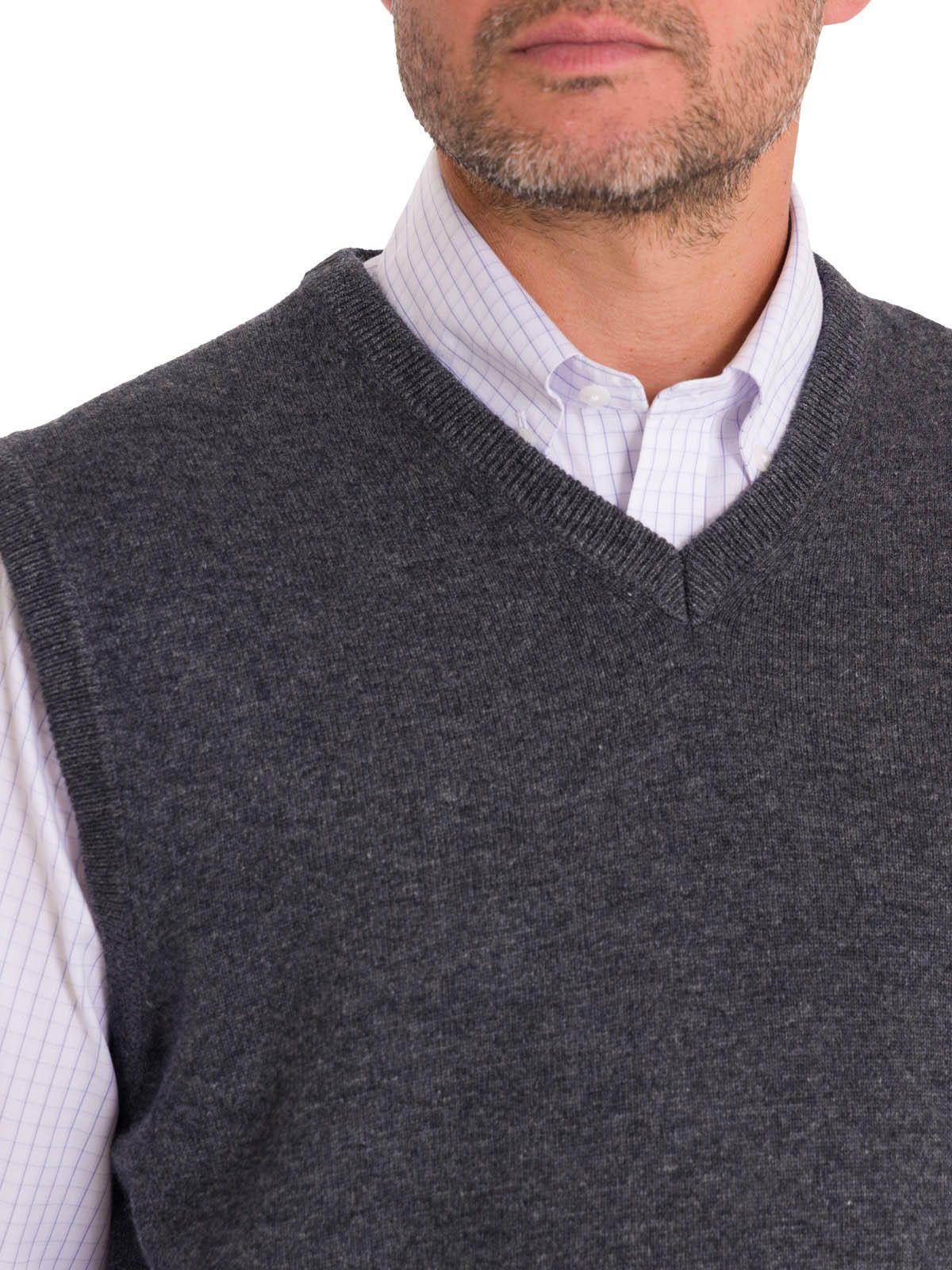 Chaleco Lana Hombre Vestswin Gris-7