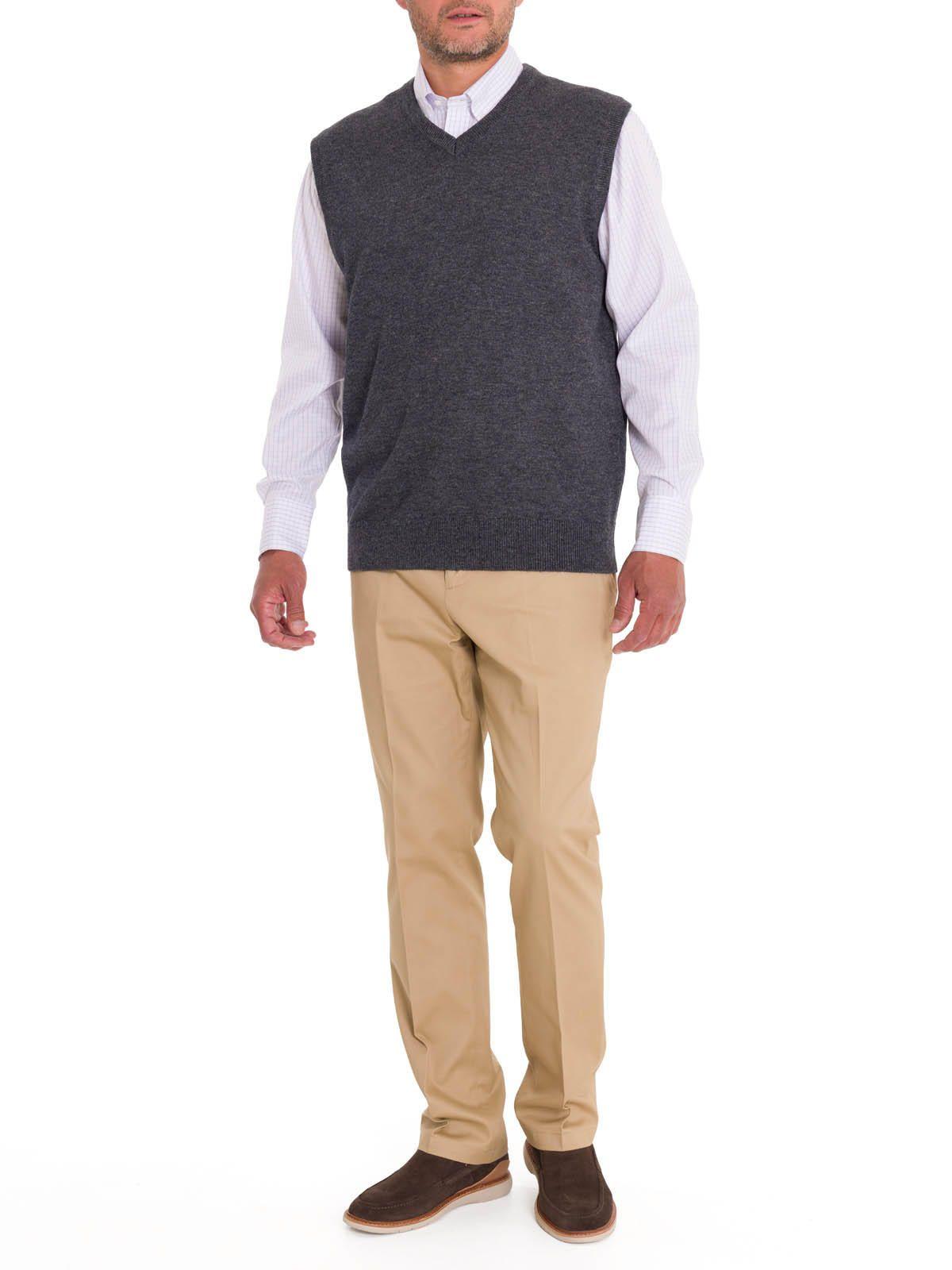 Chaleco Lana Hombre Vestswin Gris-8