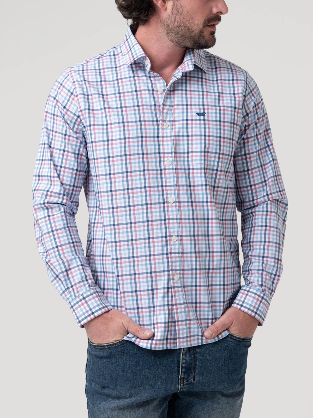 Camisa Hombre Algodón Orgánico Mild Azul-4