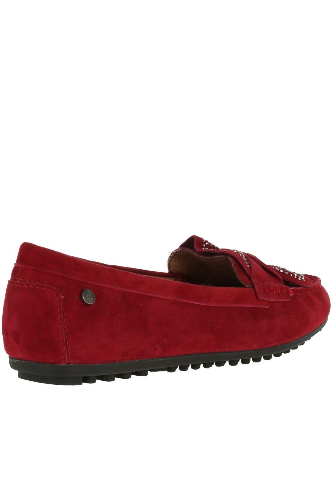 Mocasín Cuero Mujer Nerba Burdeo-4