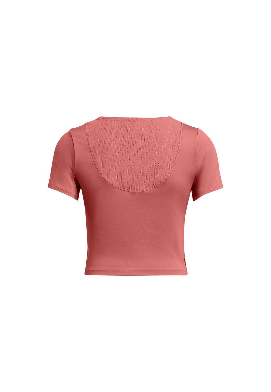 Polera Crop Vanish Elite Vent mujer Rojo-1