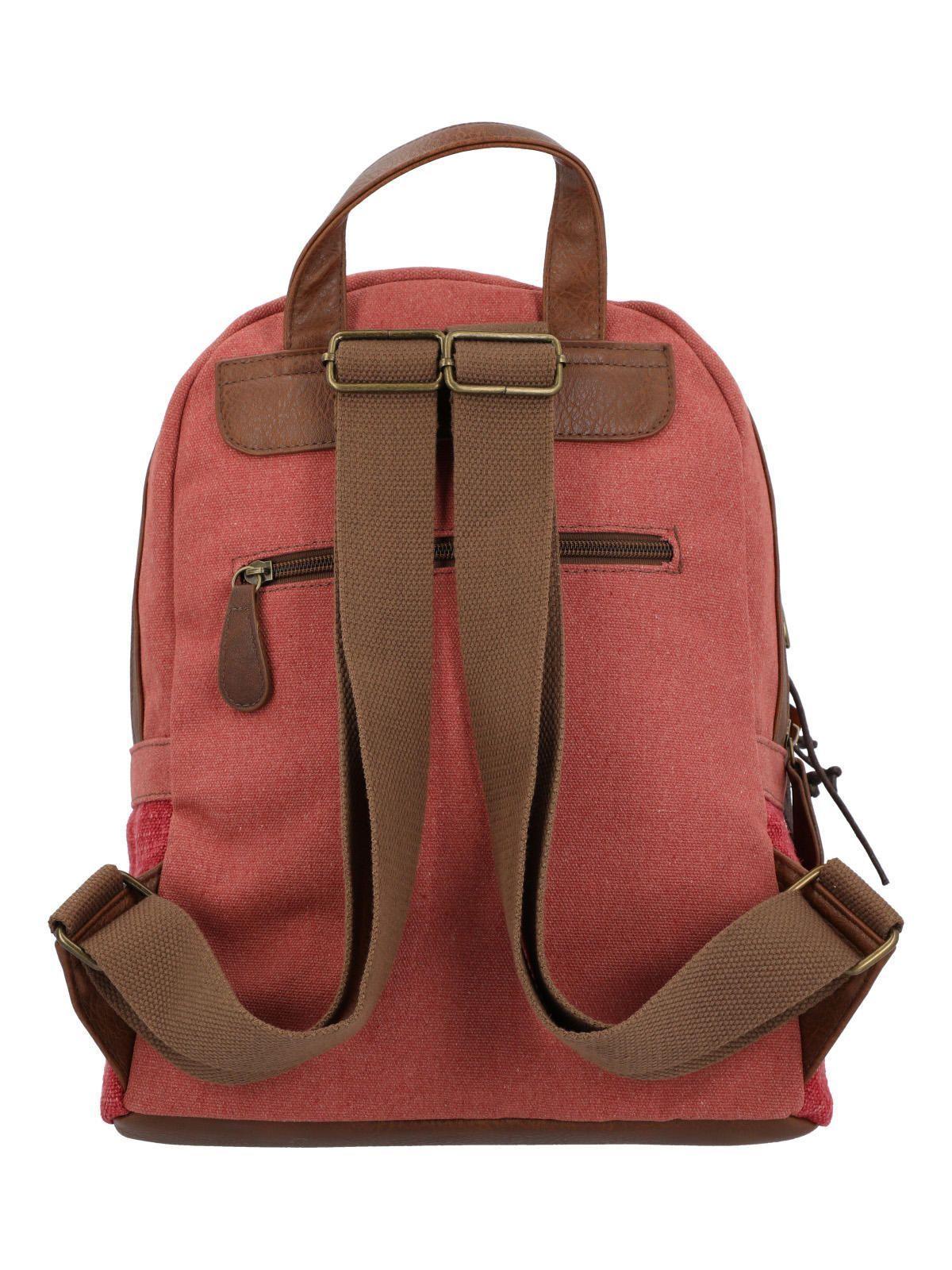 Mochila Textil Mujer Nahili Back Rojo-2