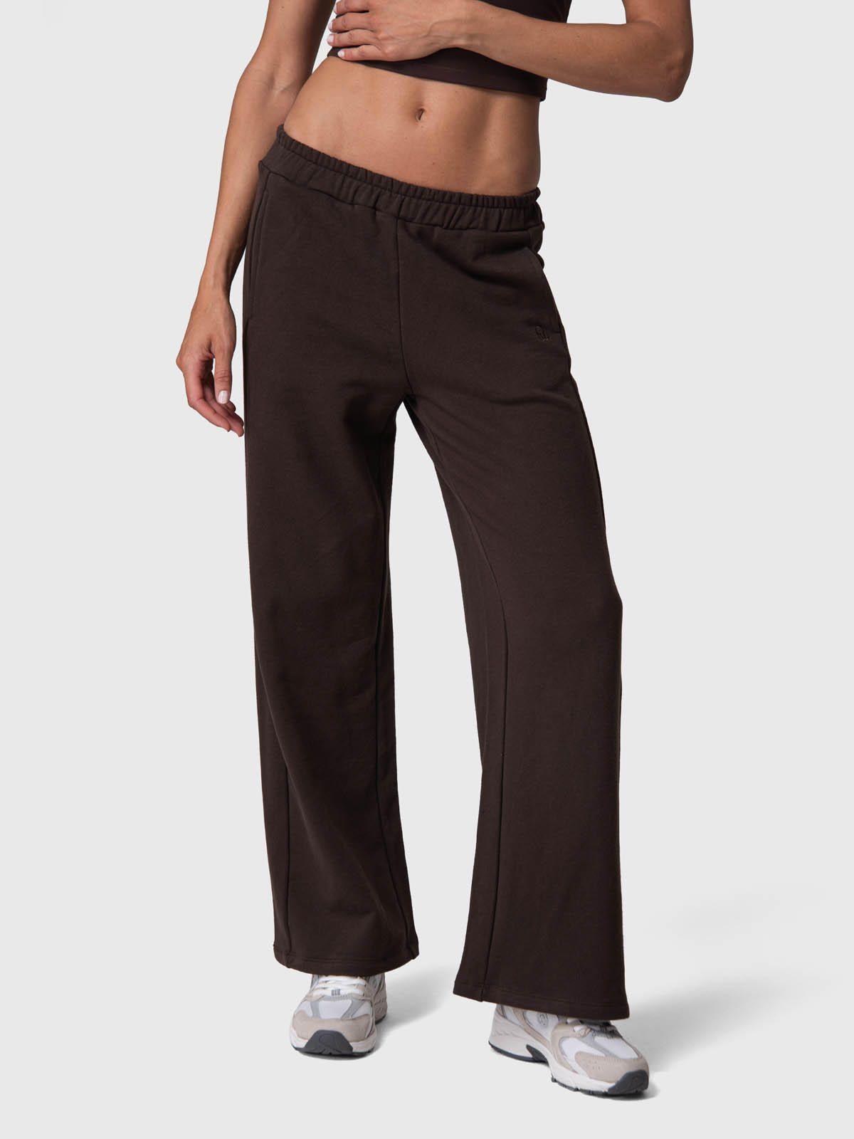 Pantalon Buzo Mujer Pant Palazzo Ii Café-0