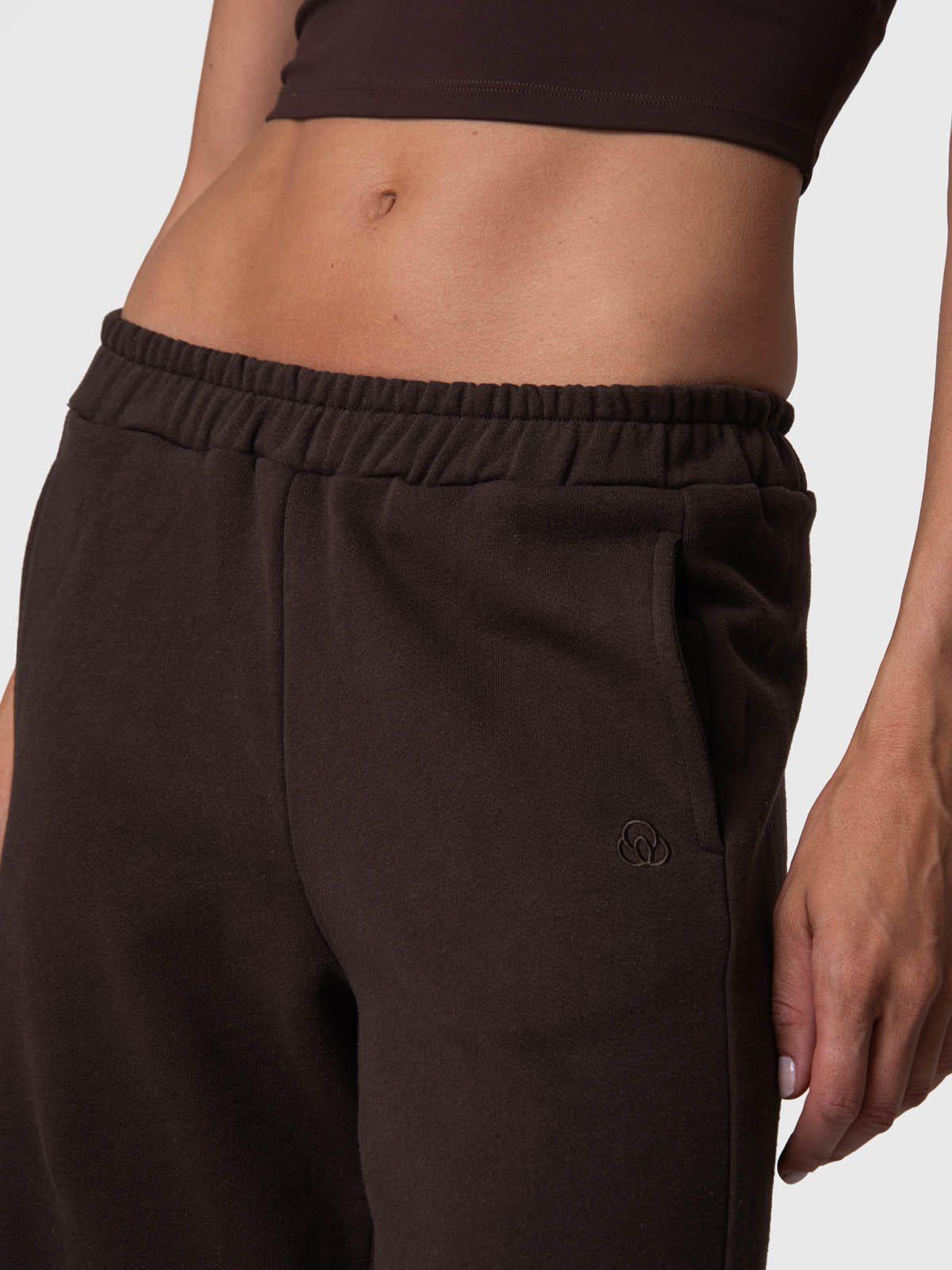 Pantalon Buzo Mujer Pant Palazzo Ii Café-3