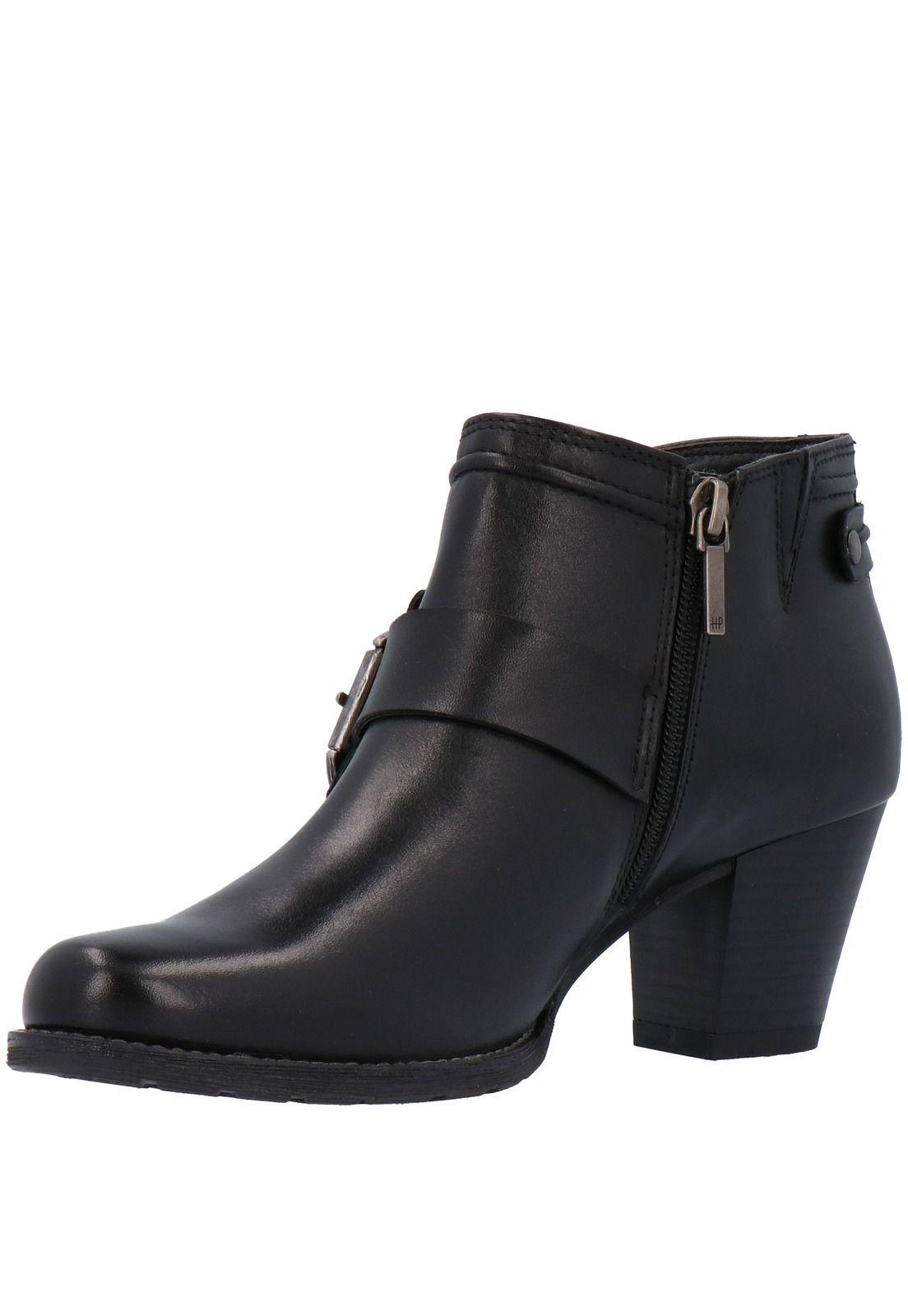 Botin Mujer Cuero Mazzola Negro-3