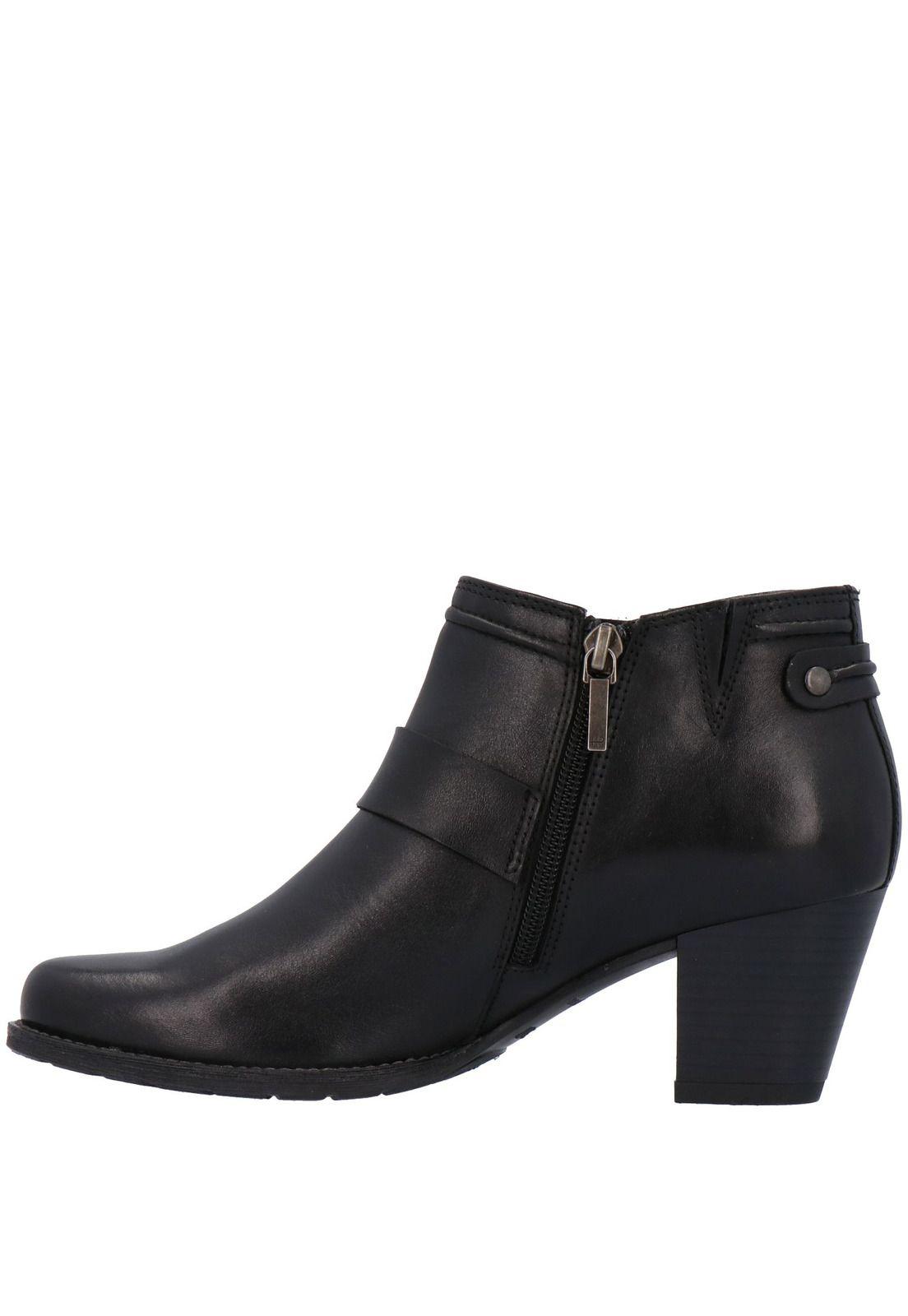 Botin Mujer Cuero Mazzola Negro-4