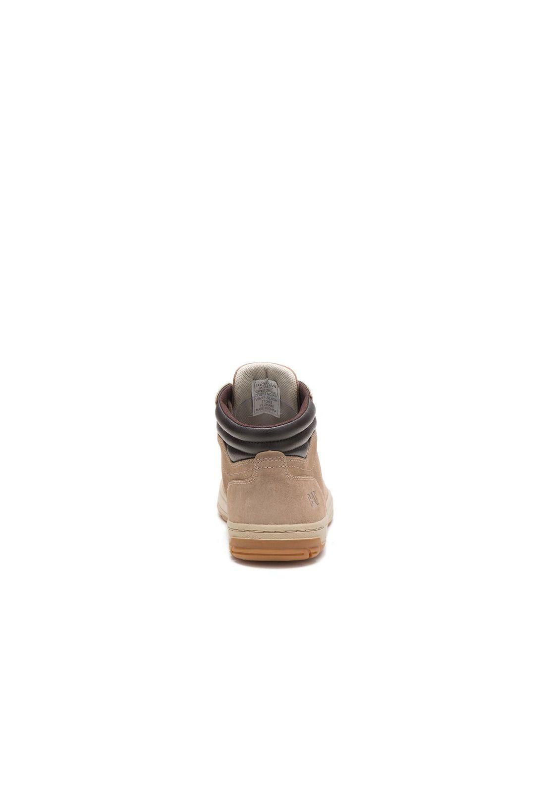 Zapatilla Hombre  Con Caña Creedence Beige-4
