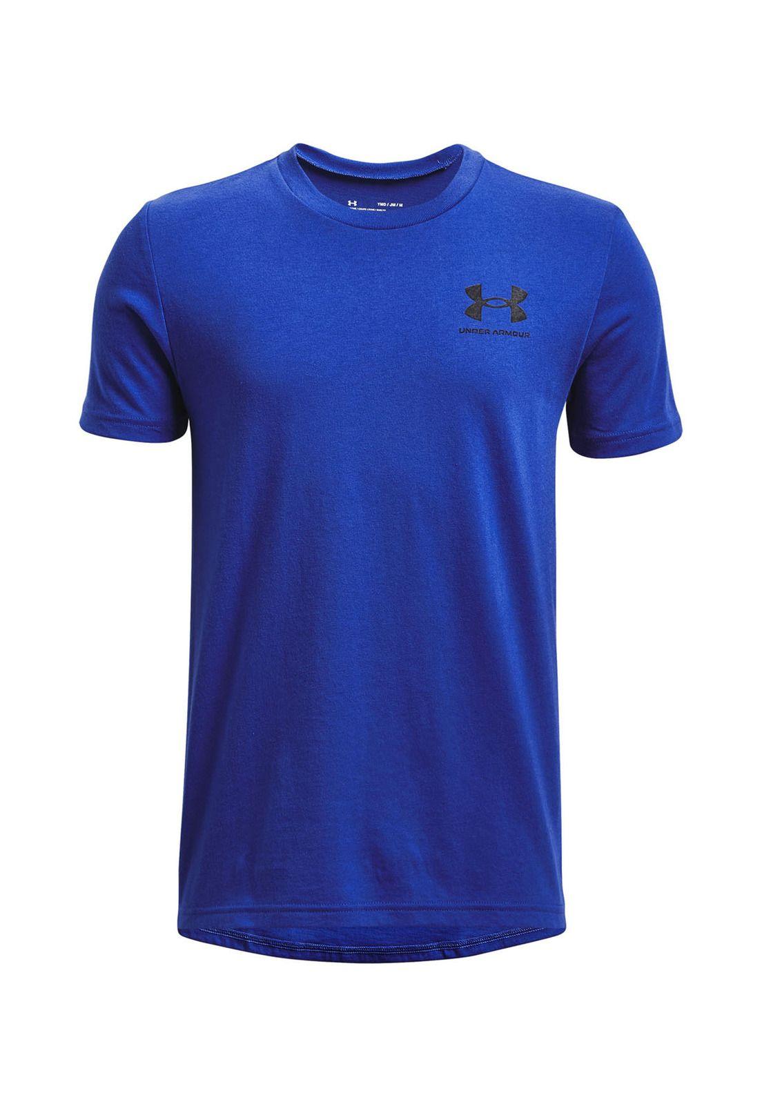 Polera manga corta Sportstyle niño Azul-0