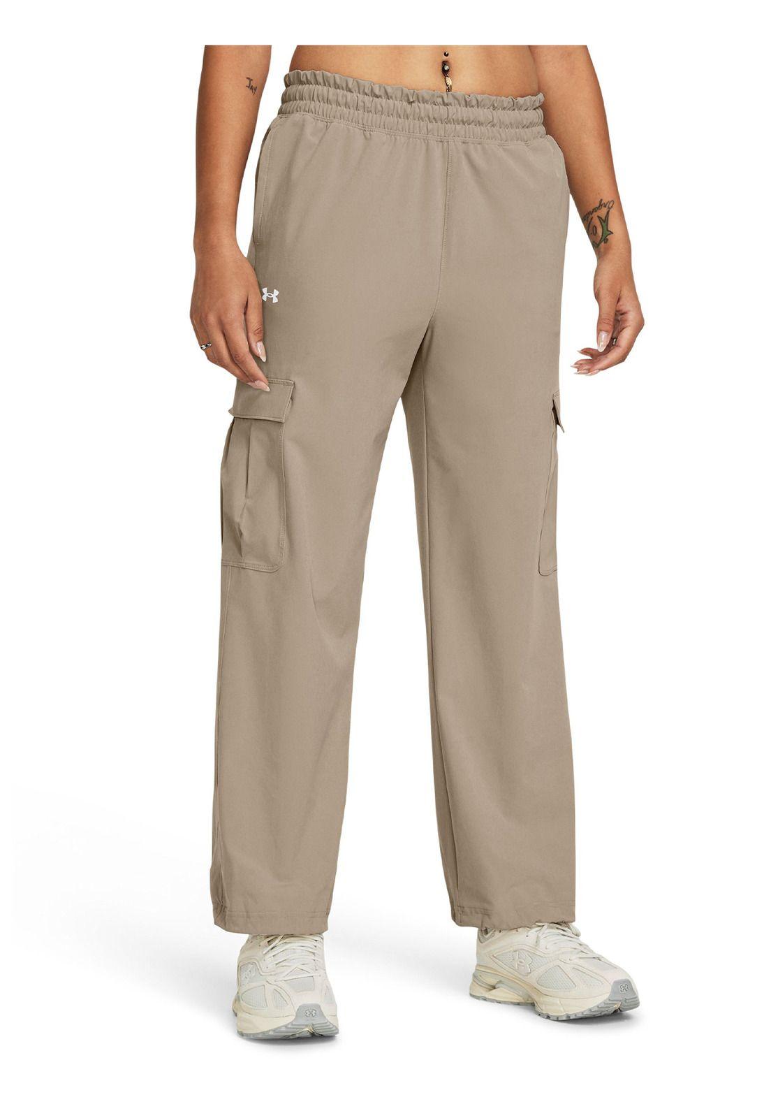 Pantalón cargo UA ArmourSport mujer Café-0