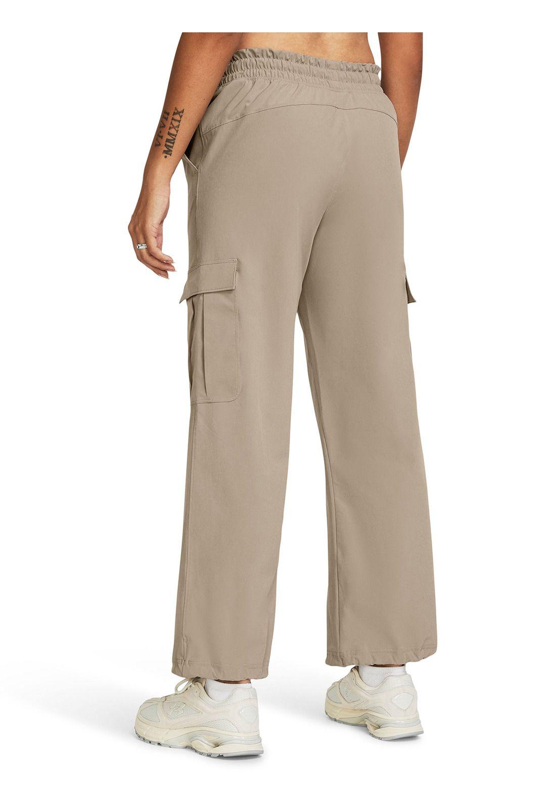Pantalón cargo UA ArmourSport mujer Café-1