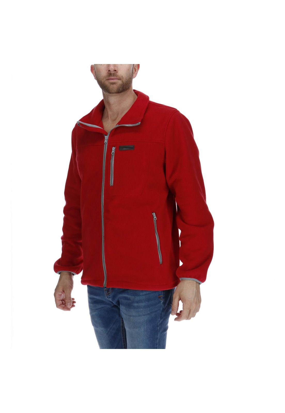 Polar Hombre Field Fleece Jacket Poliéster Burdeo-1