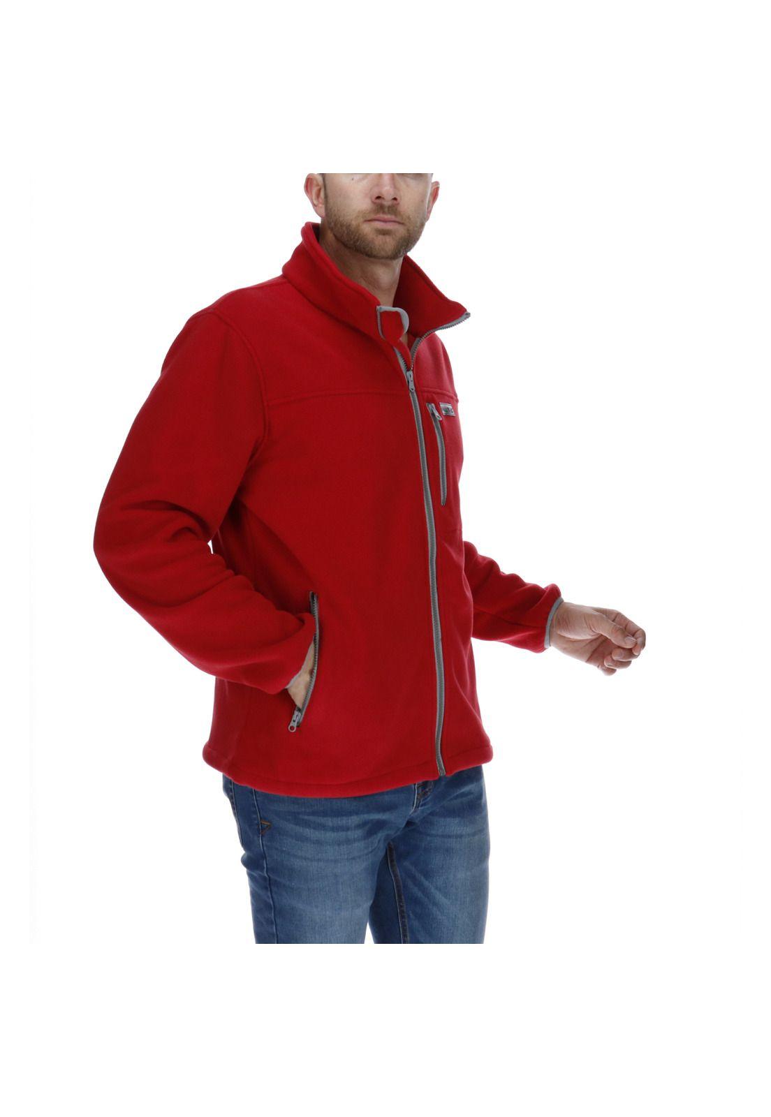 Polar Hombre Field Fleece Jacket Poliéster Burdeo-3