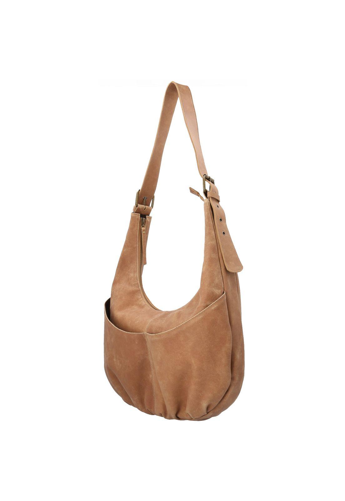 Cartera Cuero  Martina Hobo Café-1