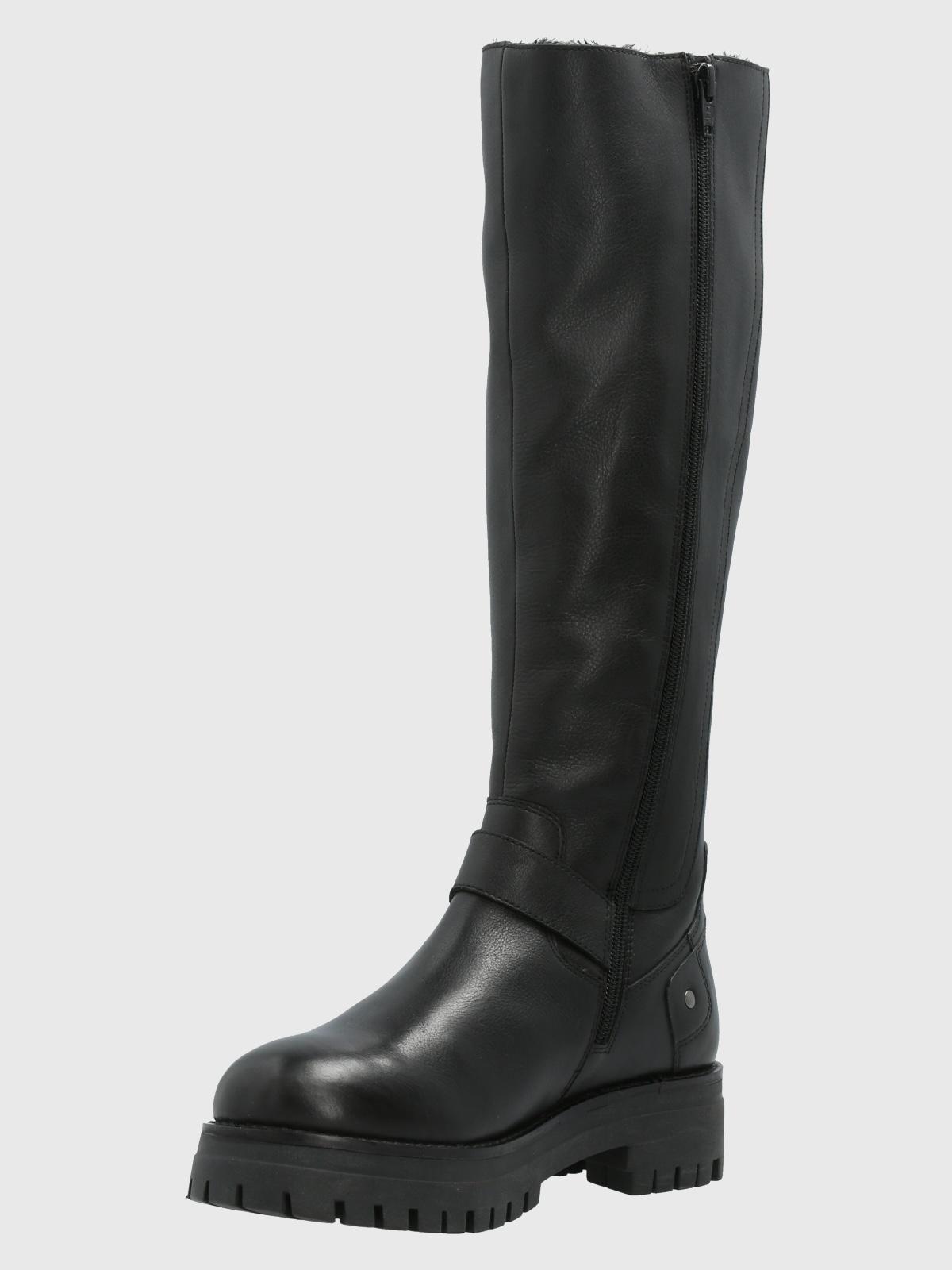 Bota Cuero Mujer Londa Negro-4