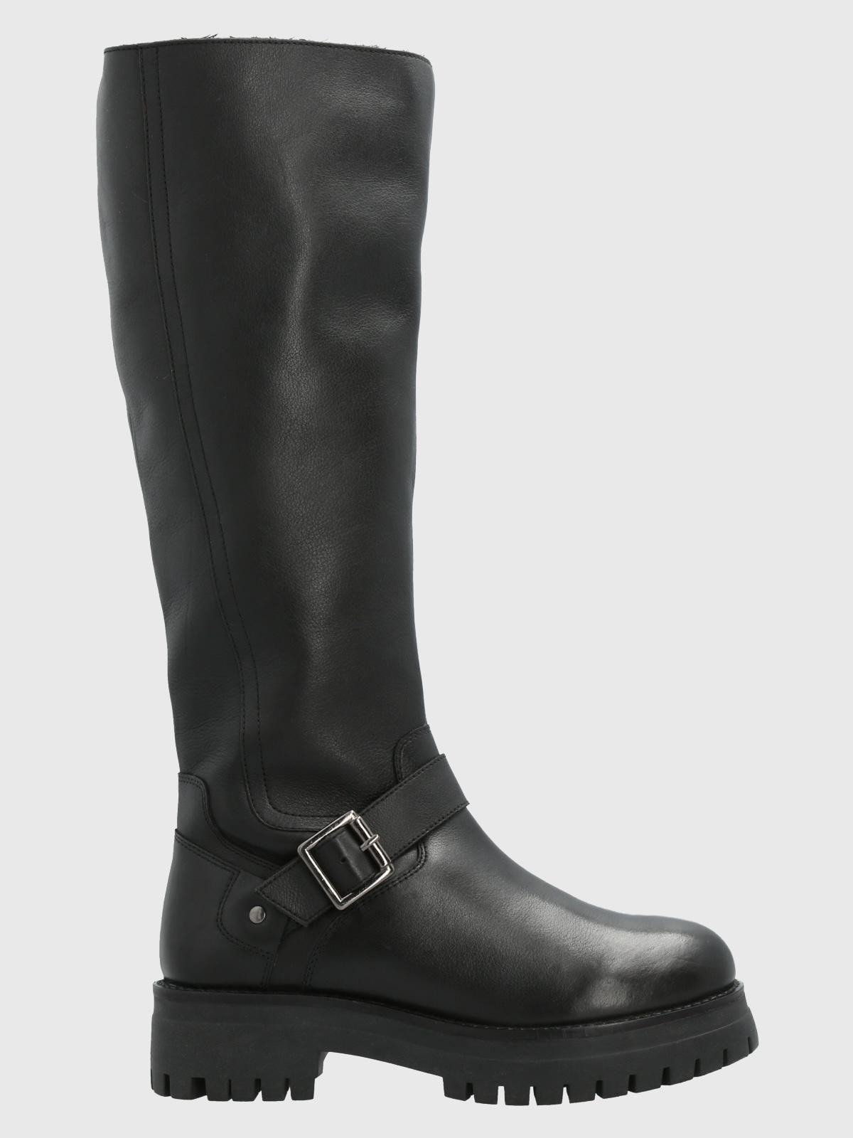 Bota Cuero Mujer Londa Negro-1