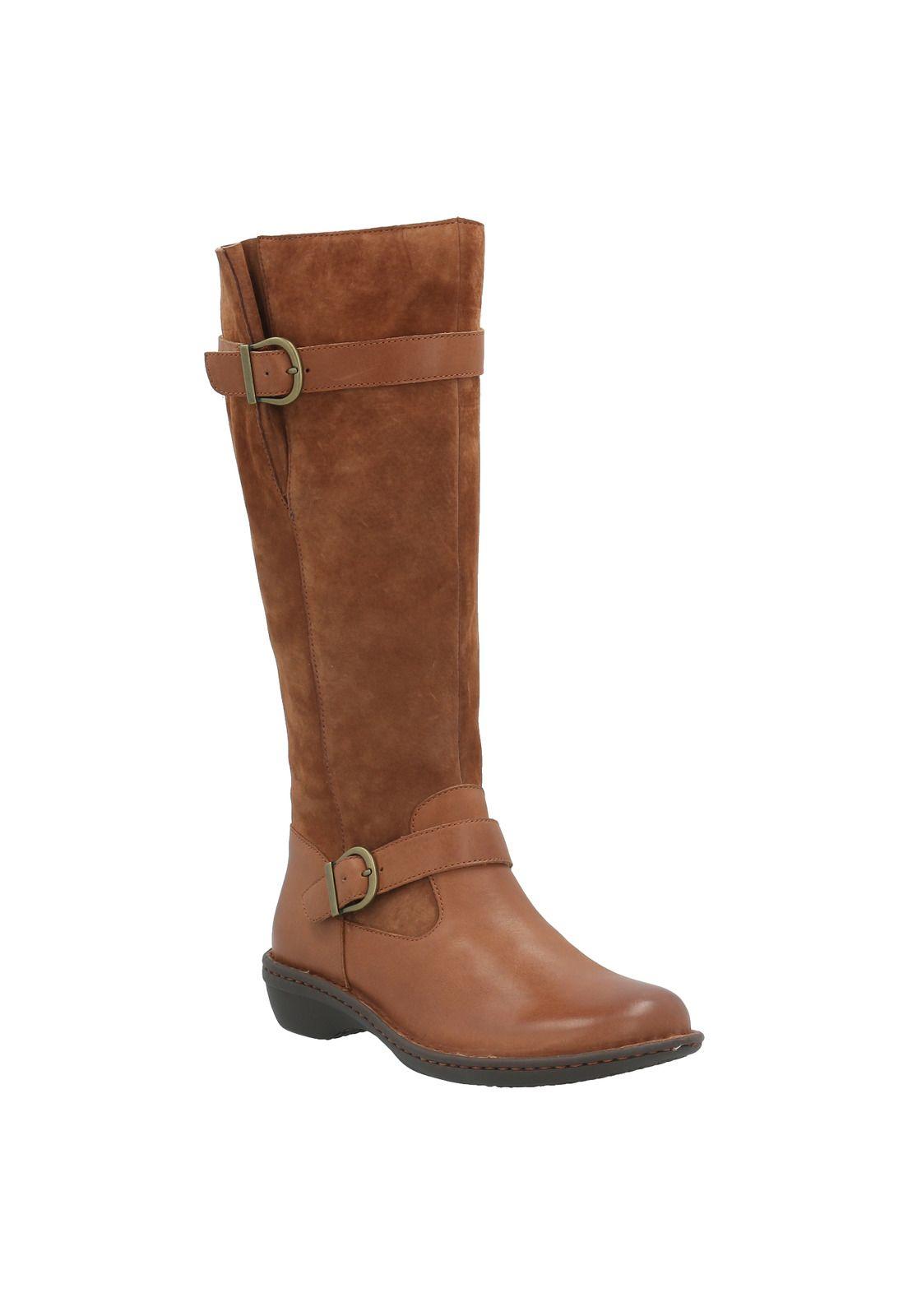 Bota Cuero Mujer Luana Café-0