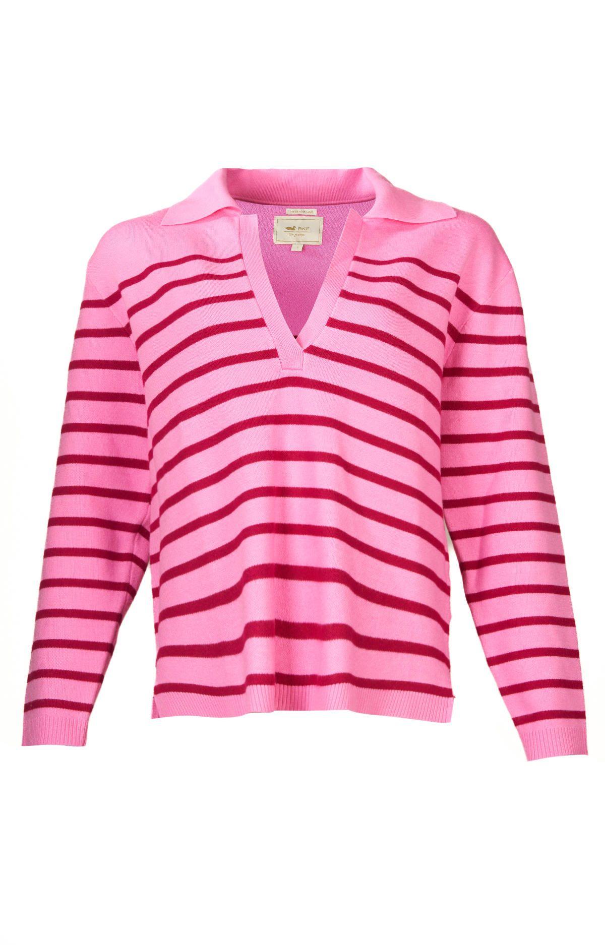Sweater Fibras Recicladas Mujer Rosa Rosado-0