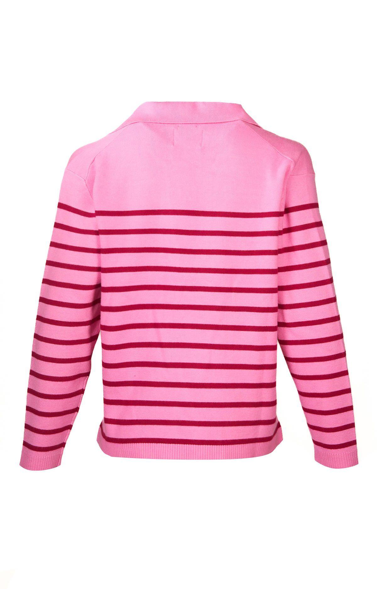 Sweater Fibras Recicladas Mujer Rosa Rosado-1