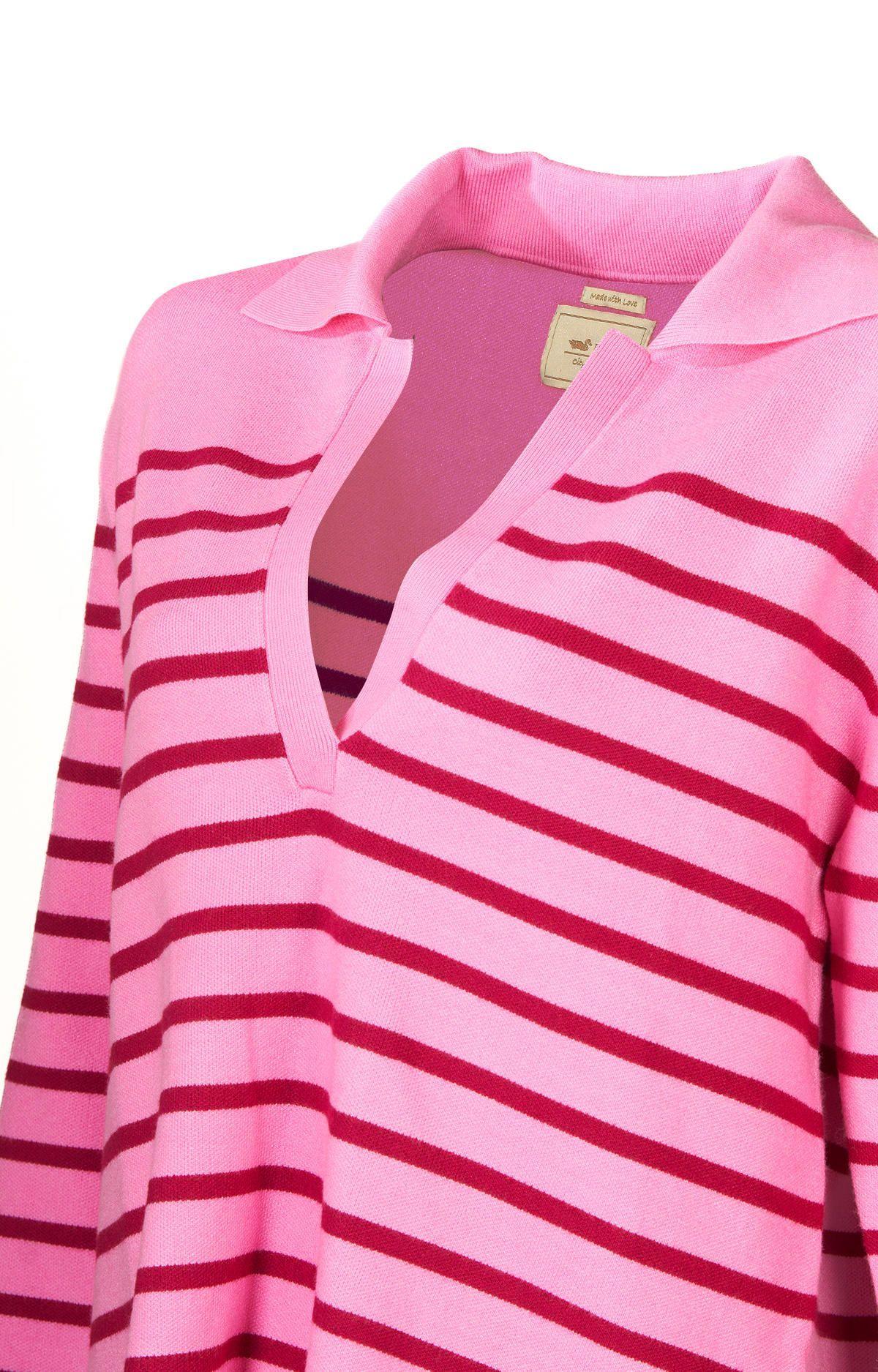 Sweater Fibras Recicladas Mujer Rosa Rosado-3