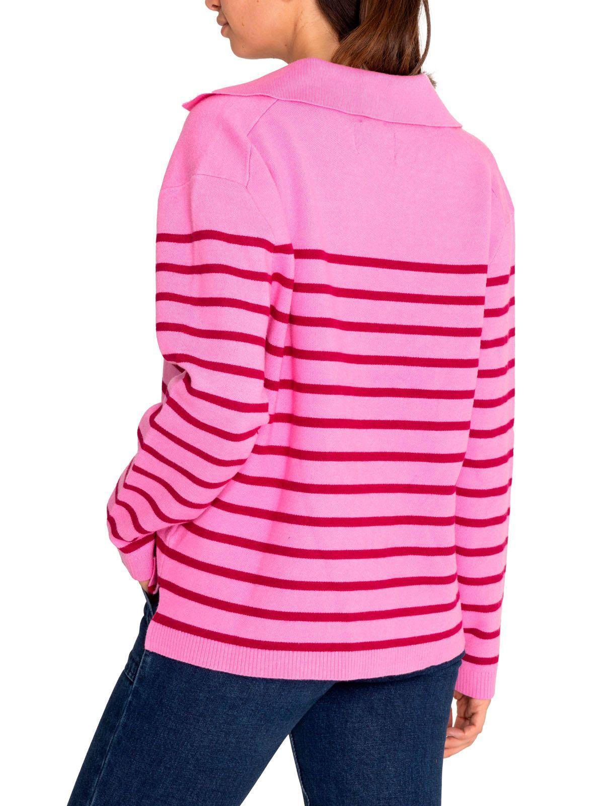 Sweater Fibras Recicladas Mujer Rosa Rosado-6