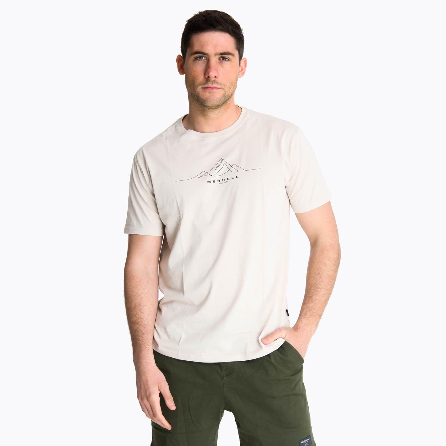 Polera Manga Corta Hombre Beechworth Crema -0