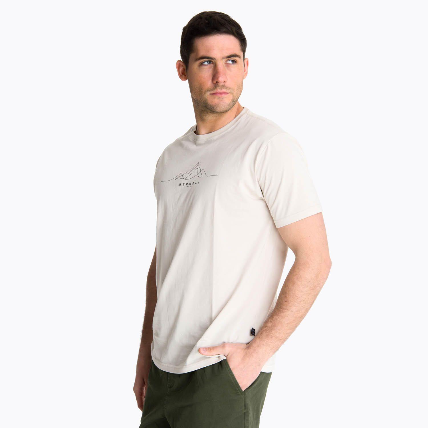 Polera Manga Corta Hombre Beechworth Crema -1