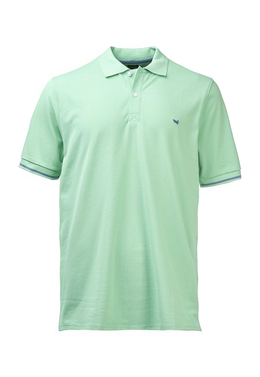 Polera Algodón Pima Mitchell Verde Hombre-0