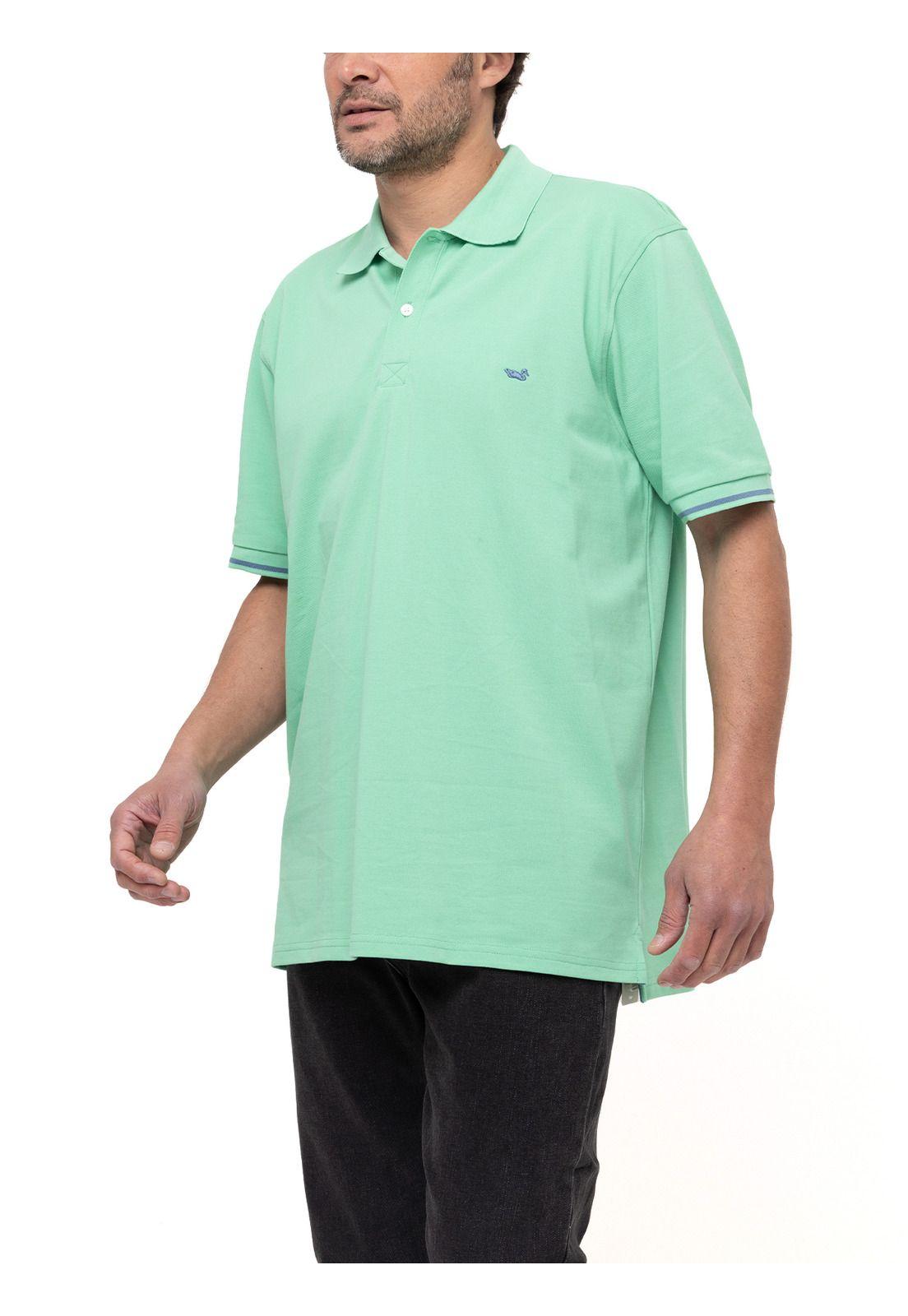 Polera Algodón Pima Mitchell Verde Hombre-4