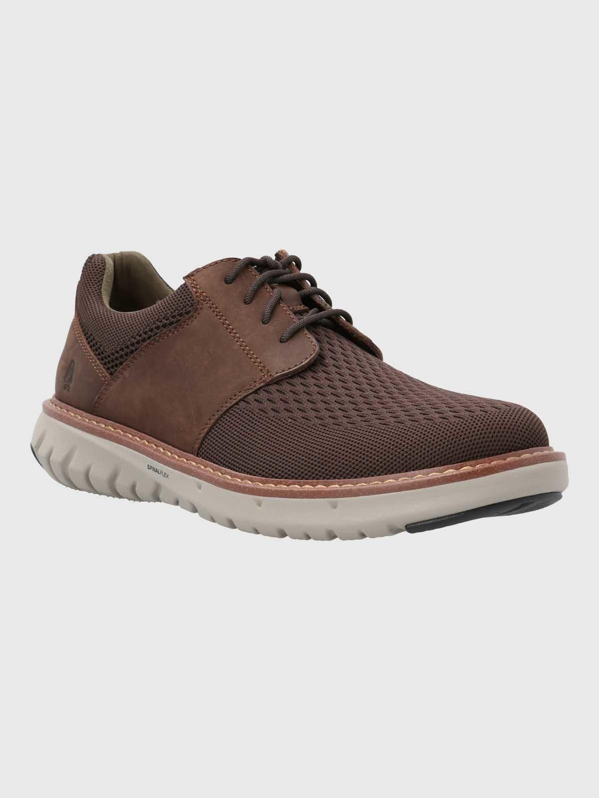 Zapato Smart Hombre Hybrid Lace Café-0