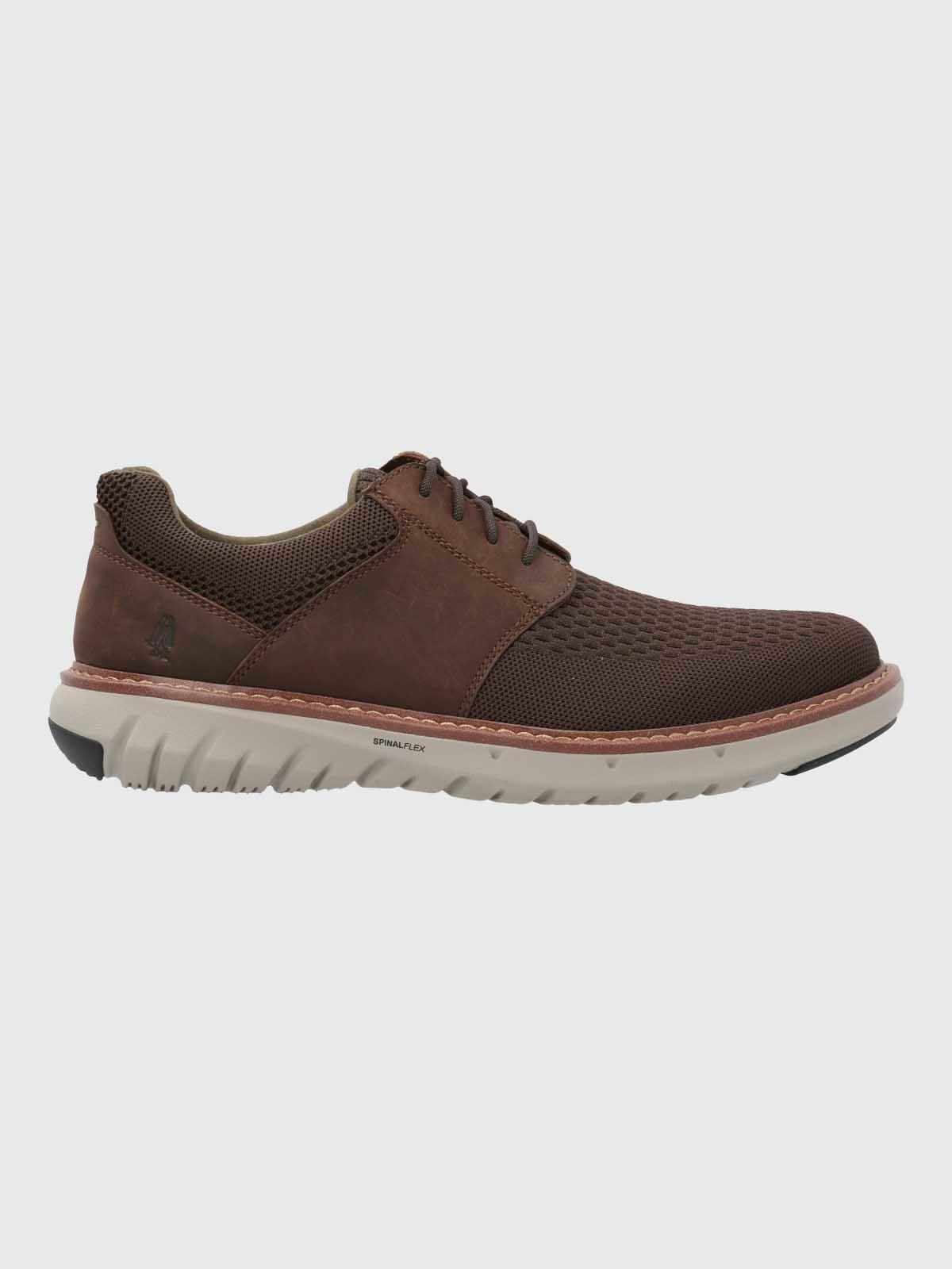 Zapato Smart Hombre Hybrid Lace Café-1