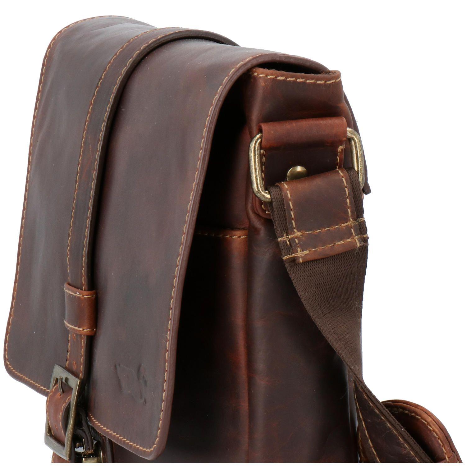 Maletín Cuero Unisex Tc Crossbody Café-3
