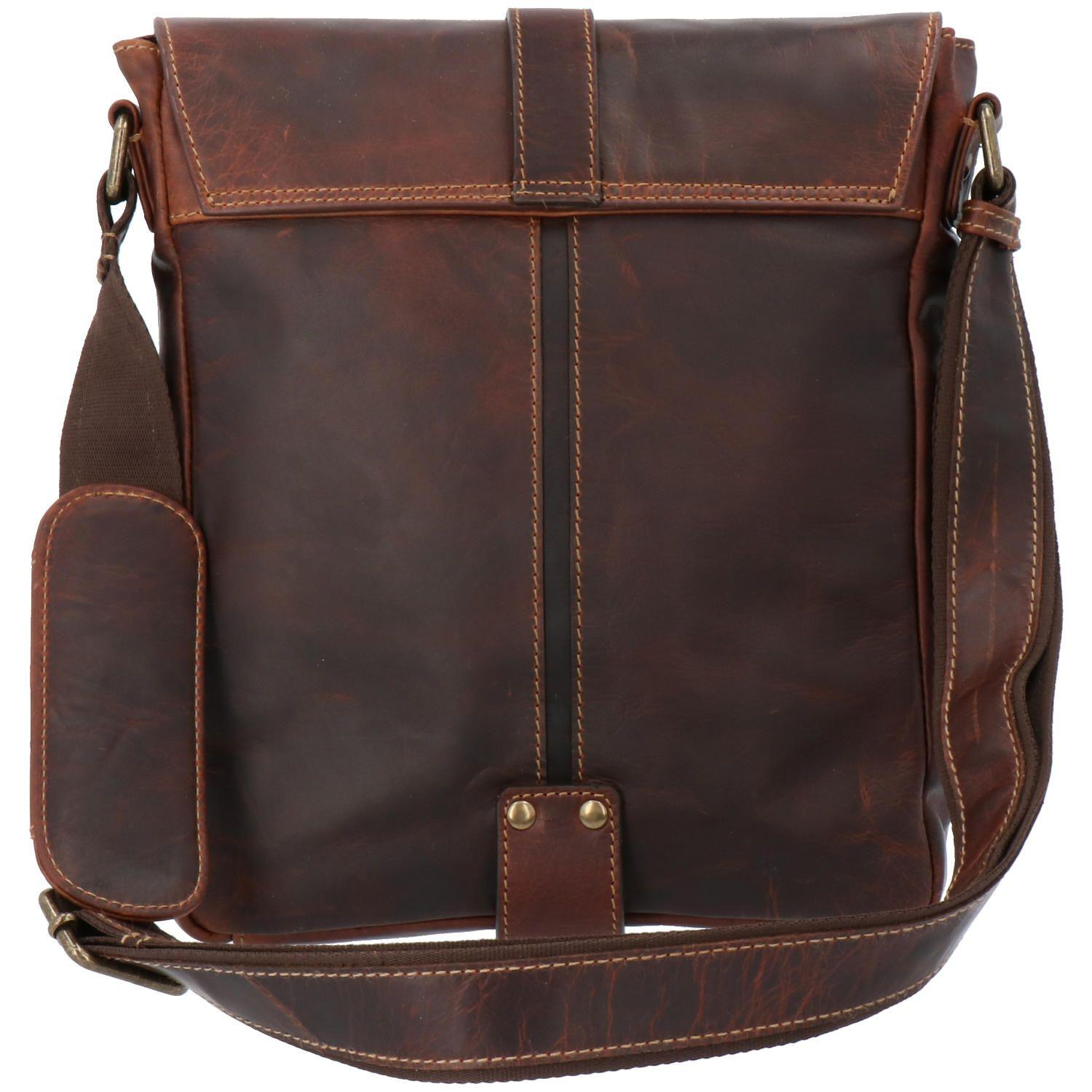 Maletín Cuero Unisex Tc Crossbody Café-2