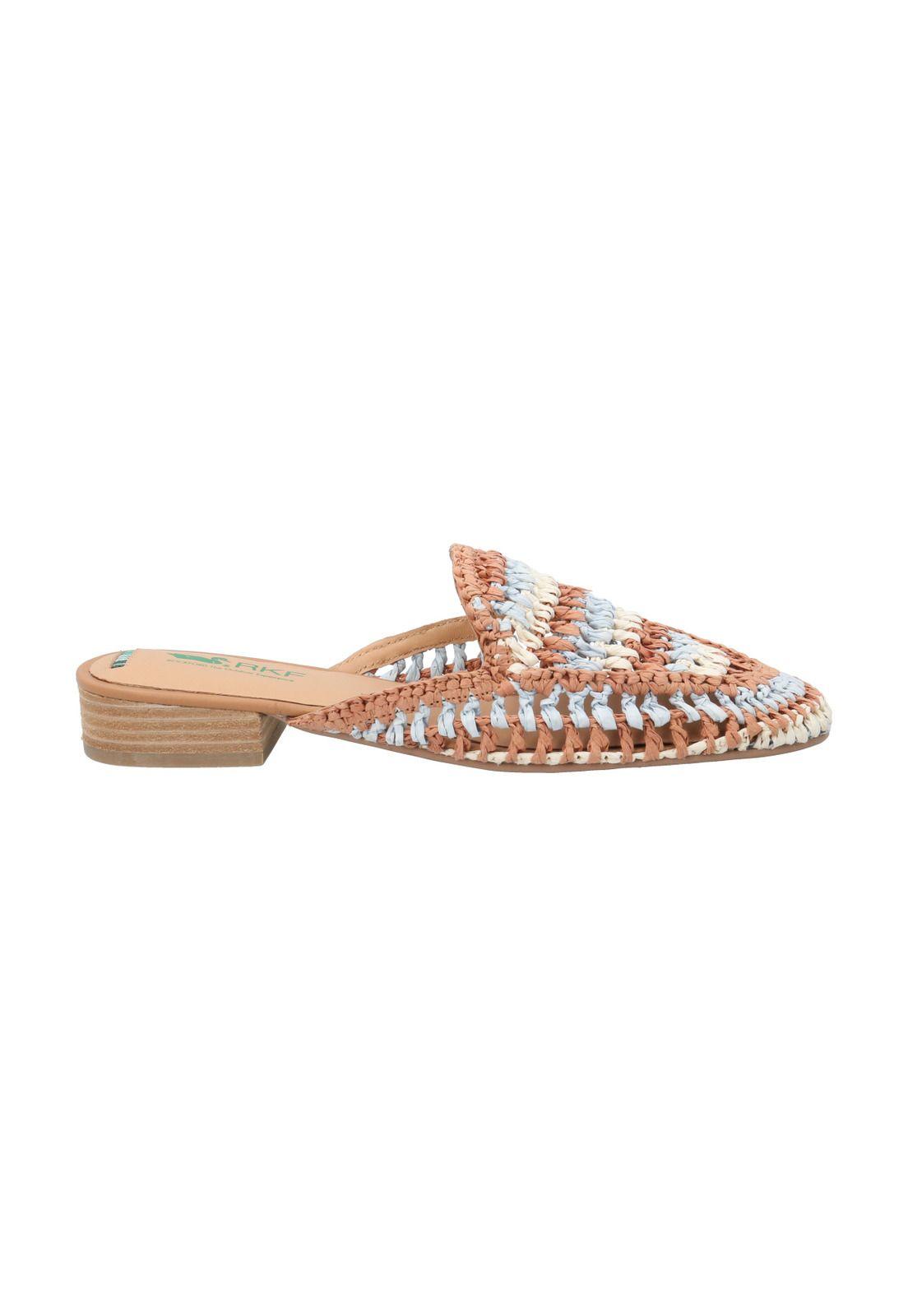Babucha Rafia Mujer Charles Camel-0