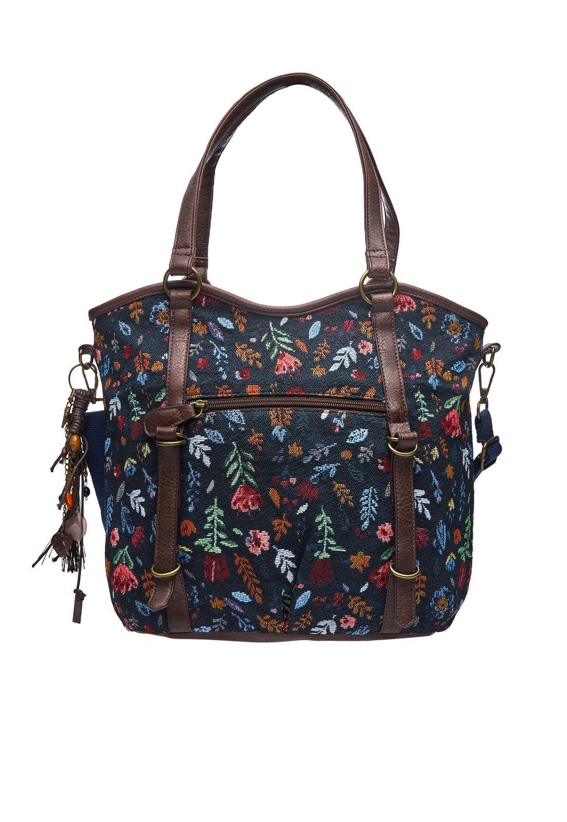 Cartera Mujer Roma Shopper Azul-0